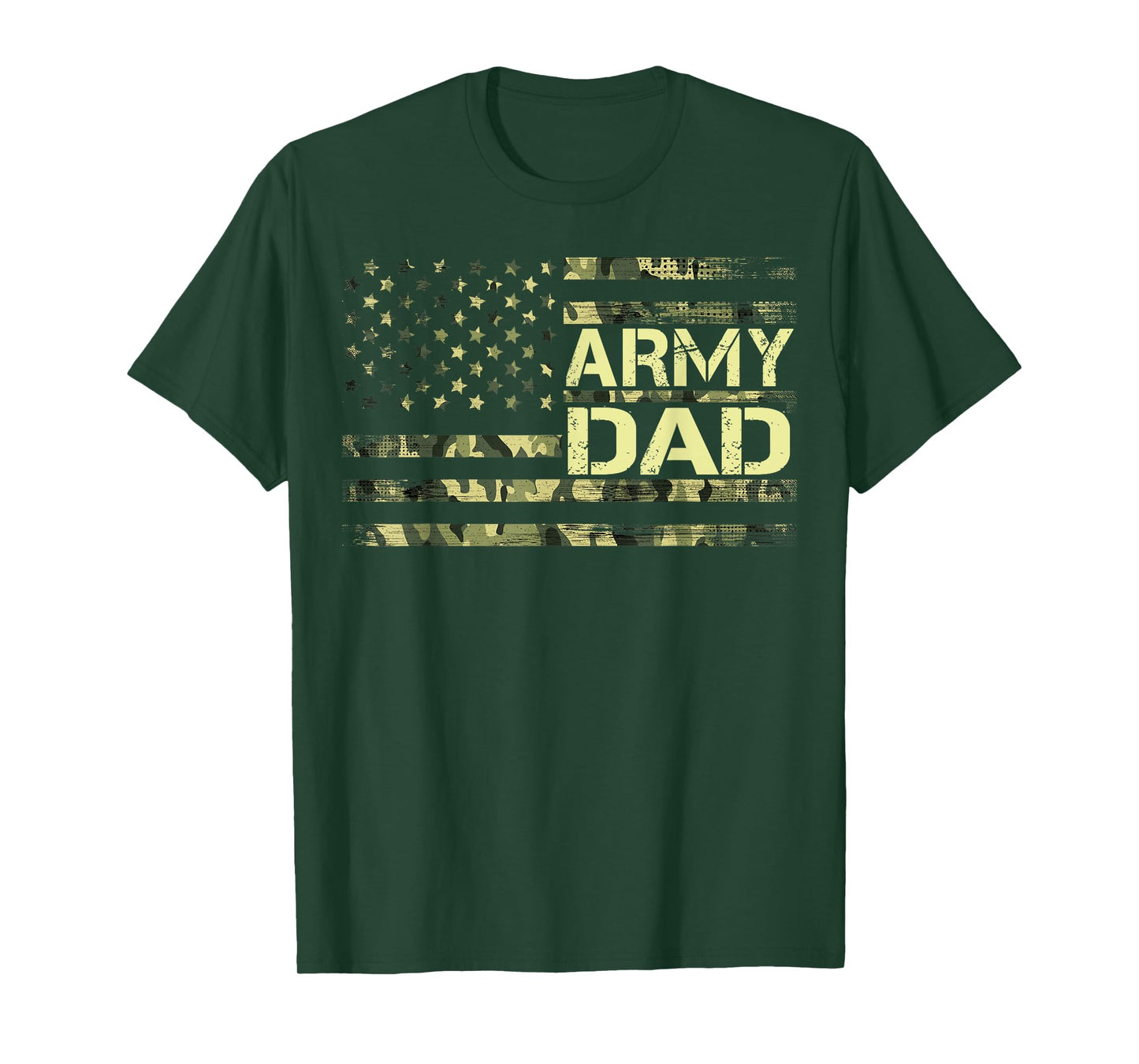 Army Dad Tee USA Flag Father's Day 2022 T-Shirt for Men