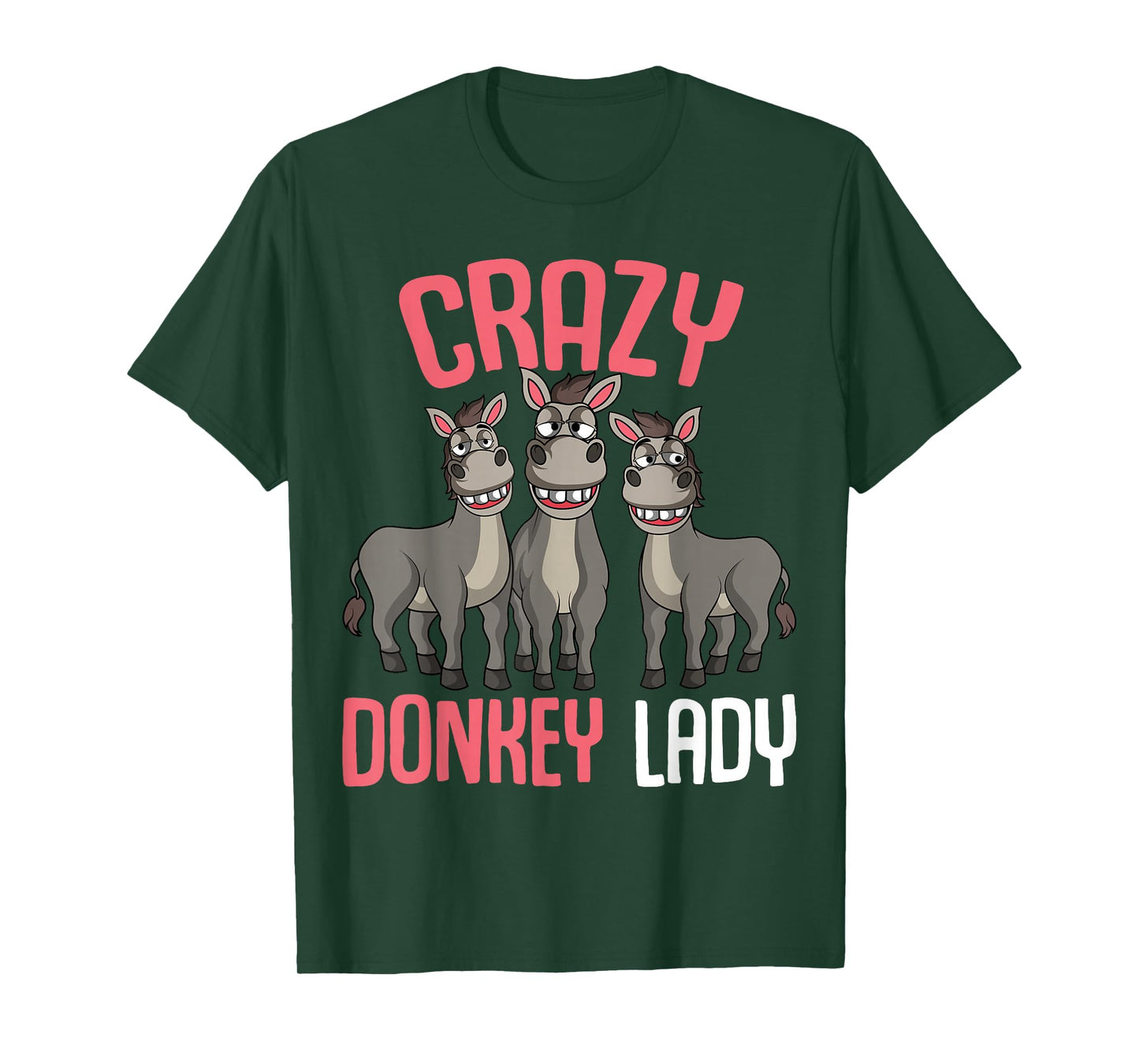 Crazy Donkey Lady Donkey Lover Women T-Shirt