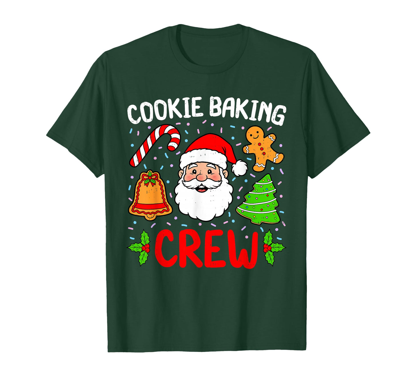 Cookie Baking Crew Christmas Gingerbread Holiday Matching T-Shirt