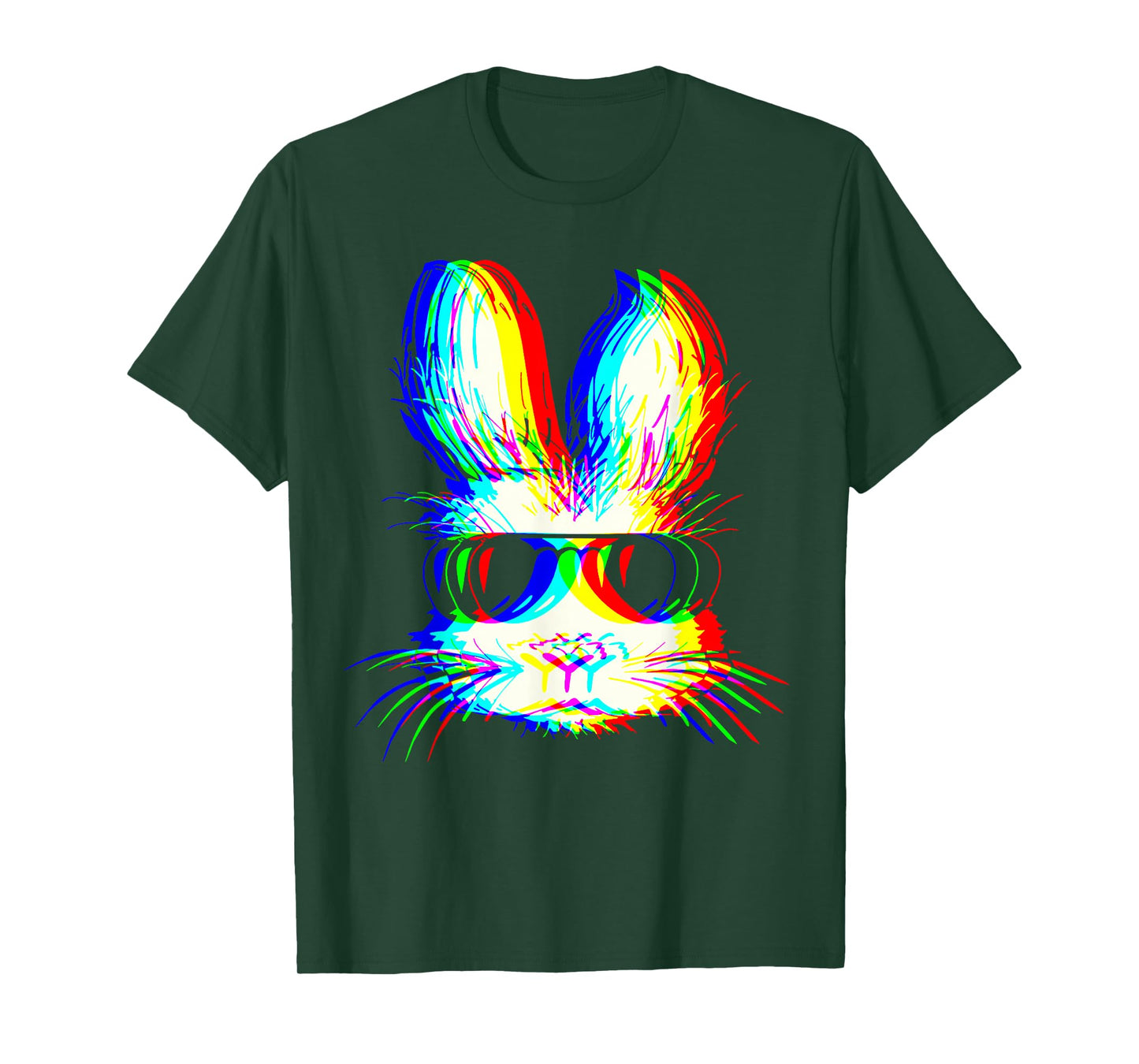 Bunny Trippy Vaporwave Easter Techno Rave EDM Music Party T-Shirt
