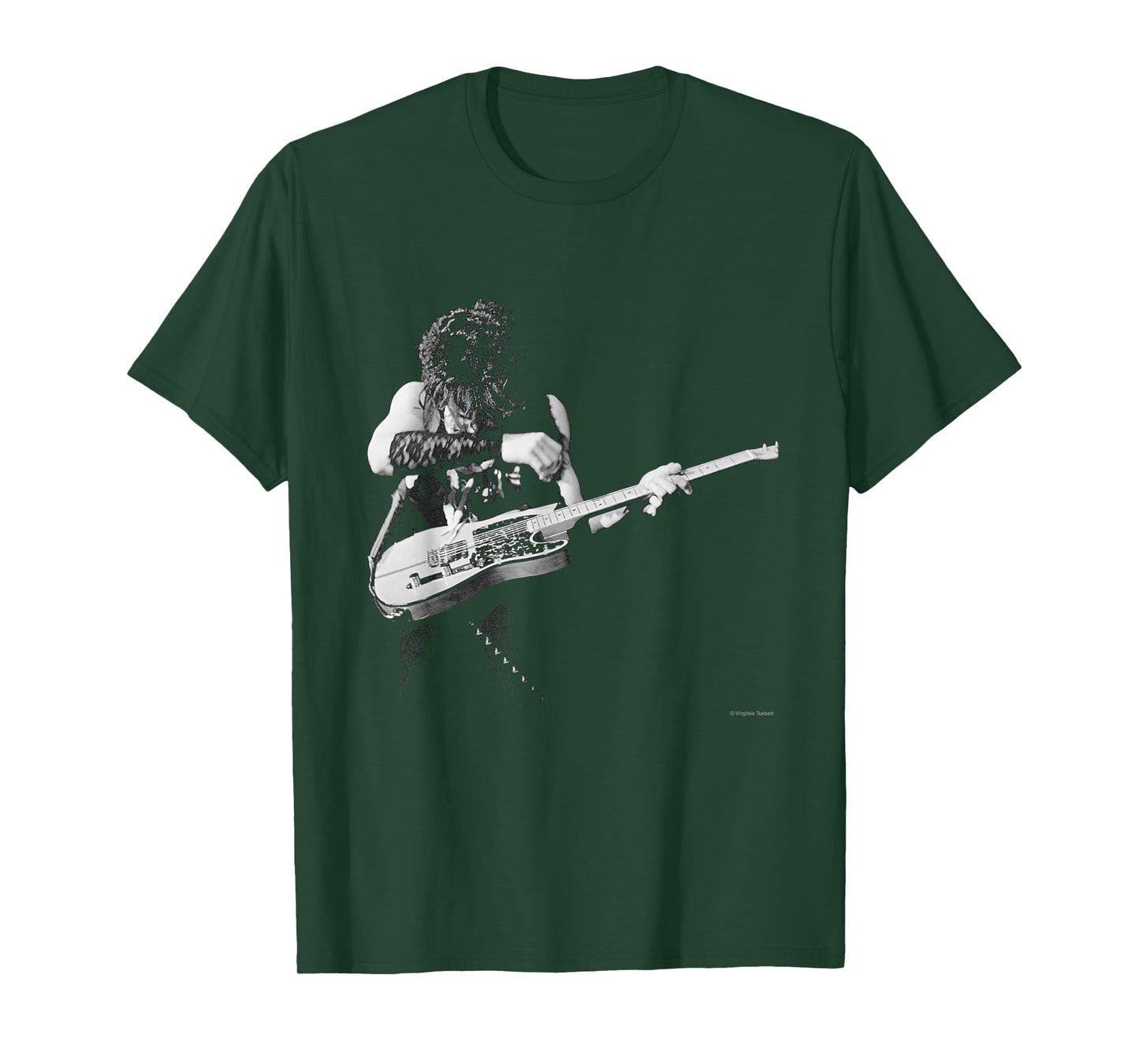 Prince Playing Guitar Live By Virgina Turbett T-Shirt