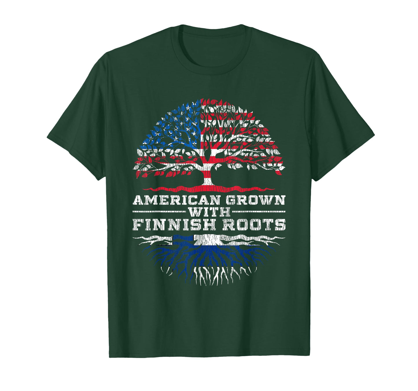 American Grown With Finnish Roots Finland T-Shirt