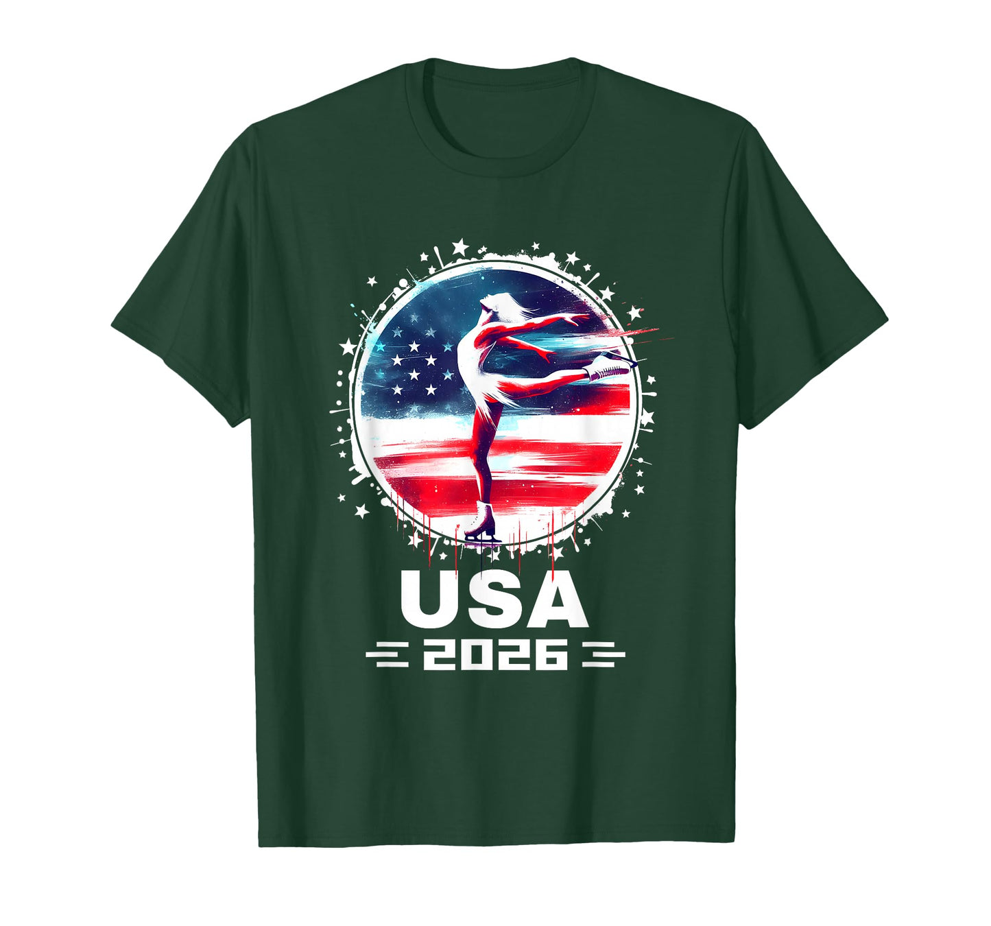 USA Team 2026 Figure Skating Shirt American Figure Skating T-Shirt