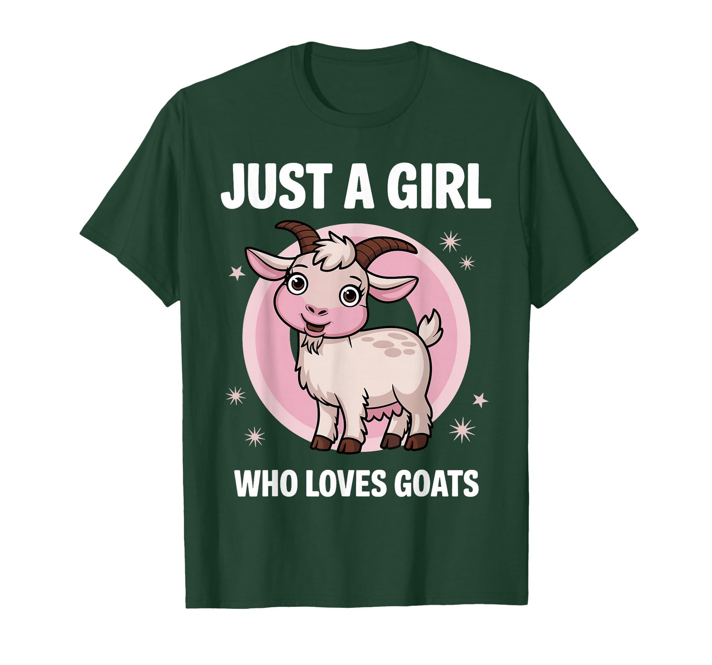 Cute Goat Art for Girls Women Kids Goat Farmer Goat Lovers T-Shirt