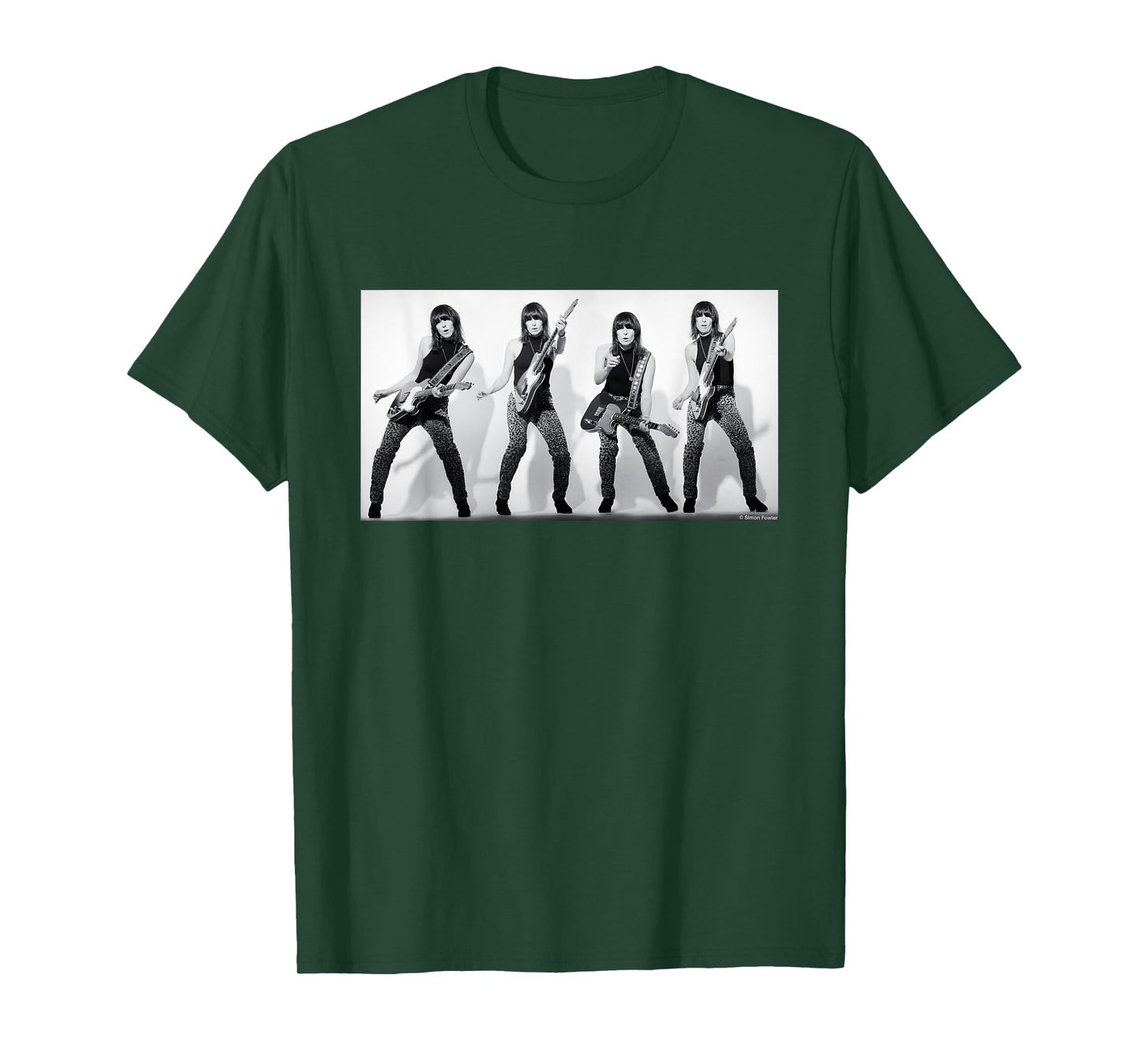 Chrissie Hynde Pretenders Quad By Simon Fowler T-Shirt