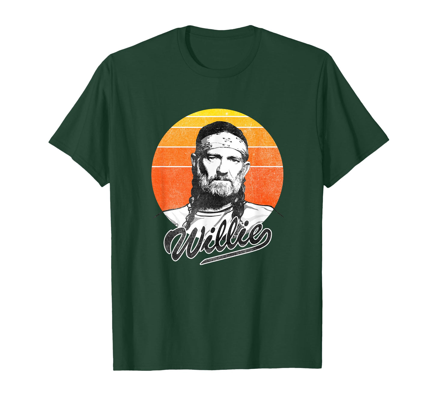 Official Willie Nelson Sunset Photo T-Shirt