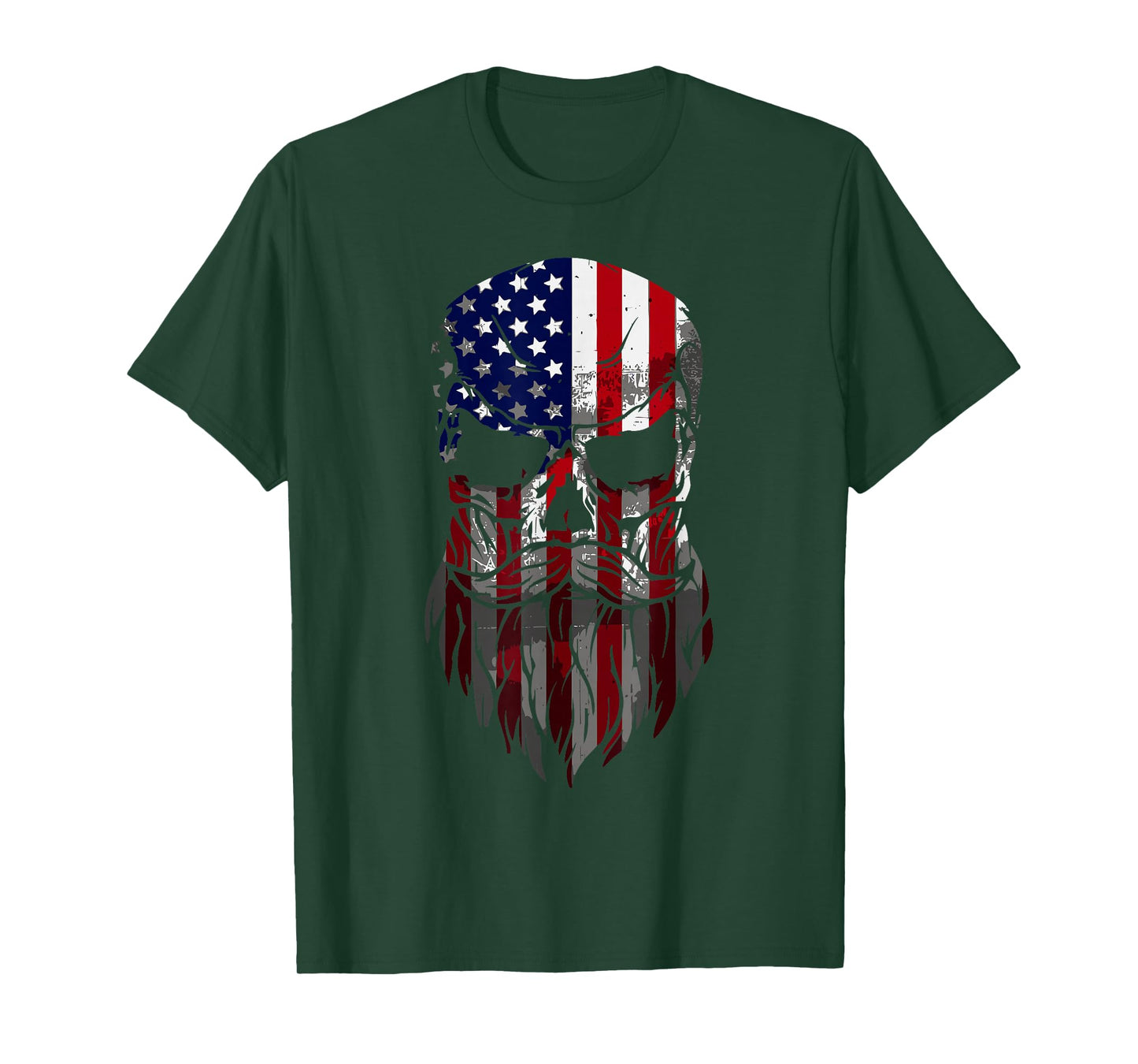 American Beard Skull Men's T-Shirt T-Shirt