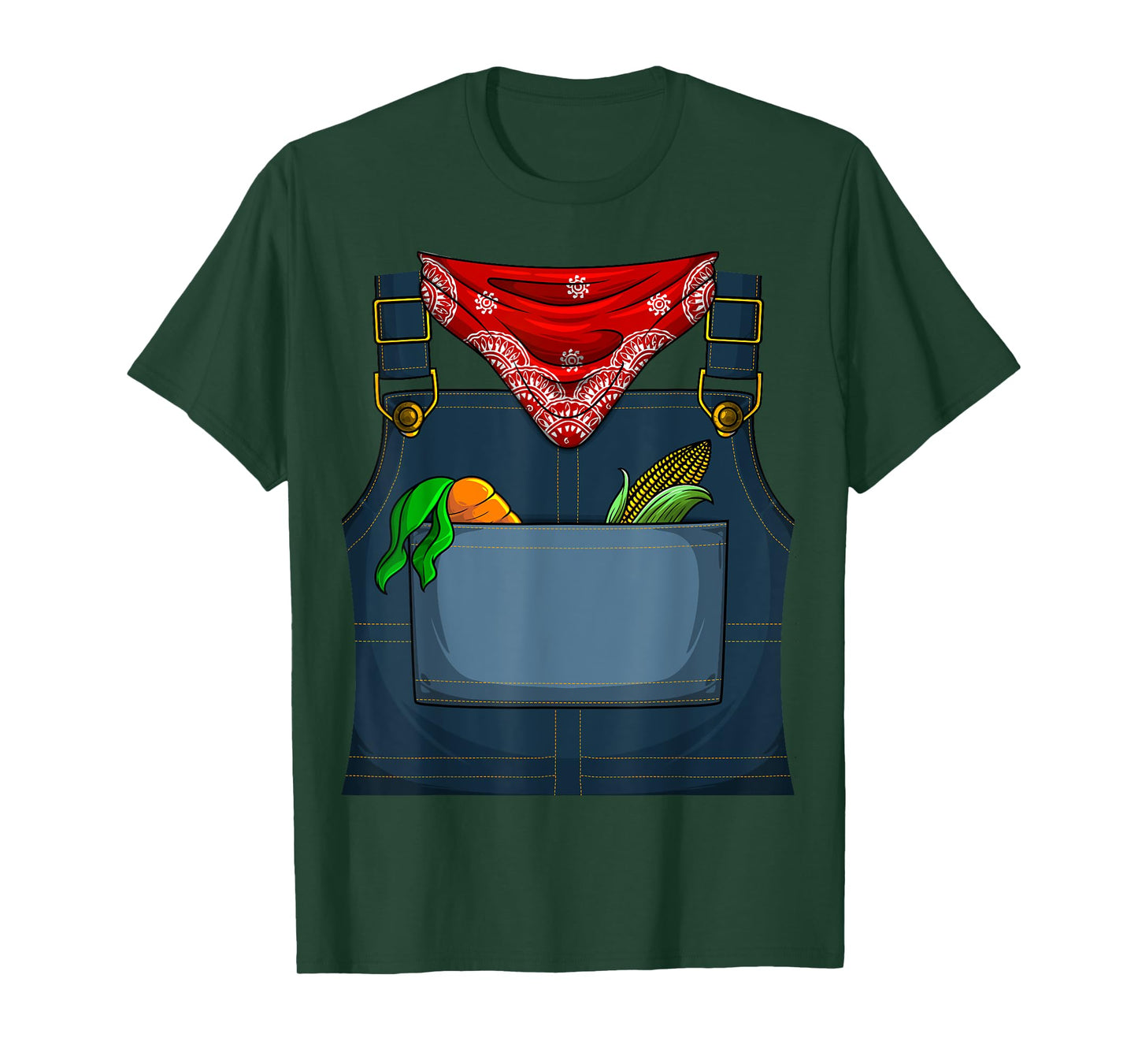 Cute Farmer Costume Halloween | Funny Simple Farming Gift T-Shirt