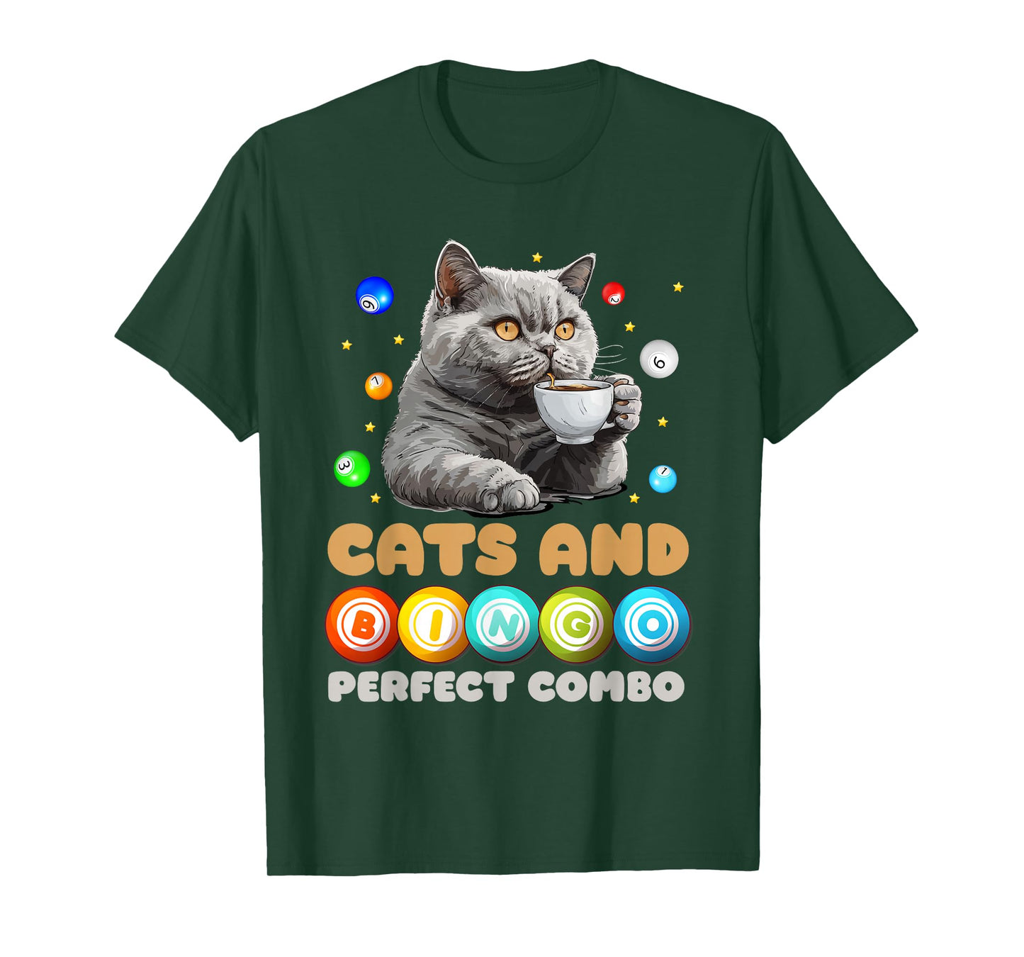 Bingo Player Cats and Bingo Perfect Combo Funny T-Shirt