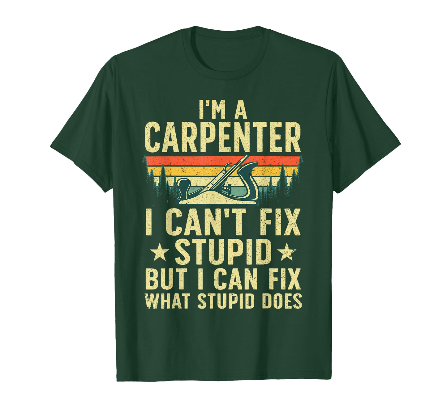 Cool Carpenter Art For Men Women Carpentry Tool Woodworker T-Shirt