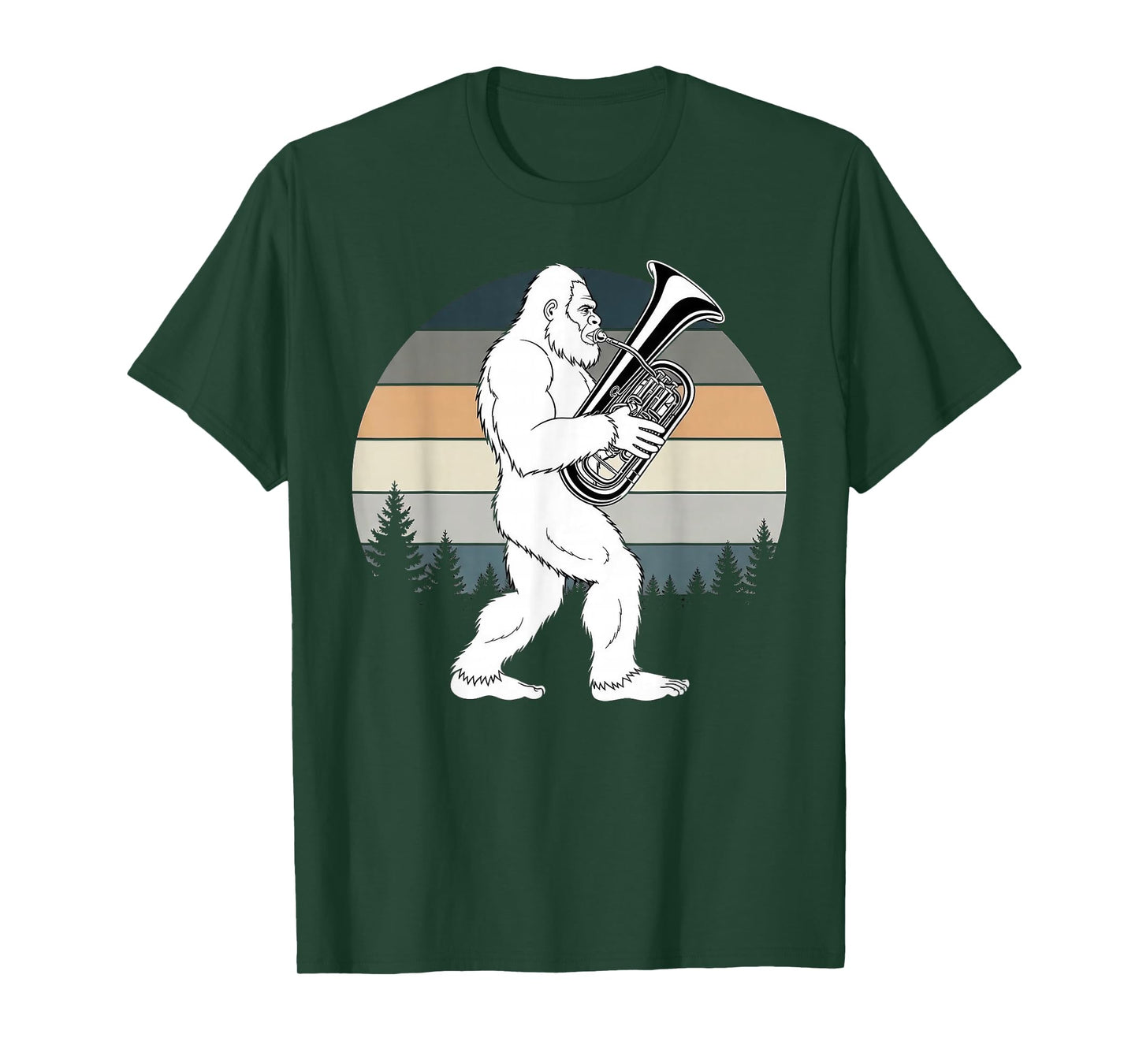 Bigfoot Euphoniumist Marching Band Baritone Euphonium T-Shirt