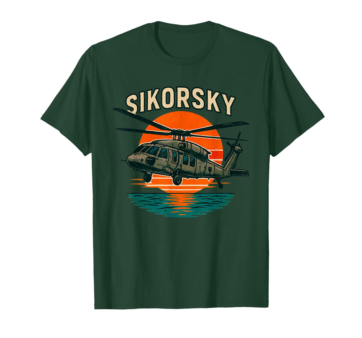 UH-60 Sikorsky Blackhawk Helicopter Flying Army Pilot Gift T-Shirt