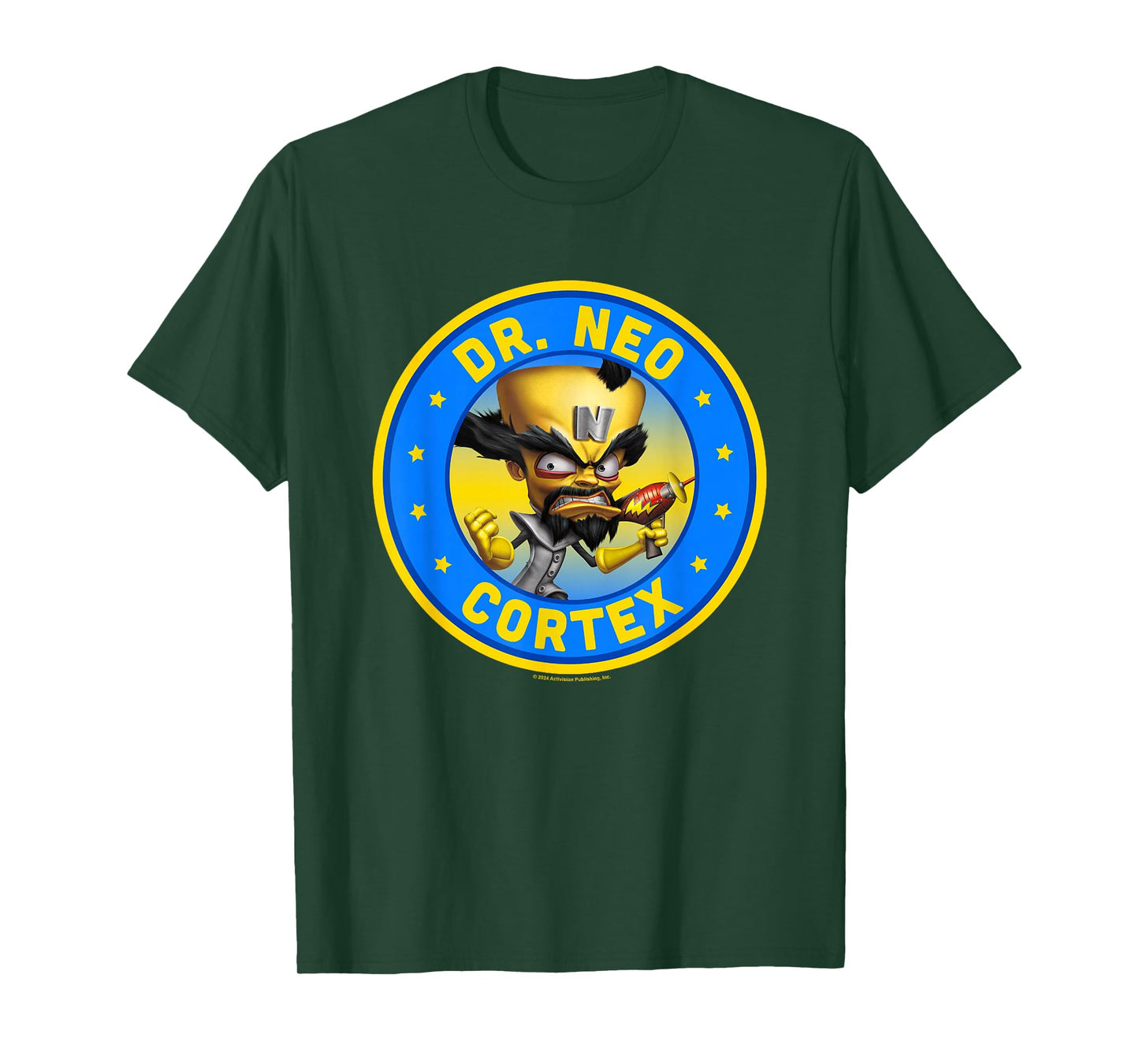 Crash Bandicoot Dr. Neo Cortex Star Spangled Logo T-Shirt