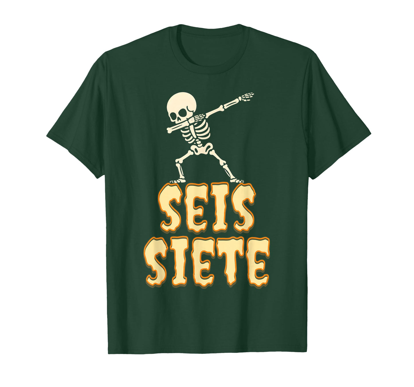 SEIS Siete Spanish Halloween 67 Boys Kids Six Seven Espanol T-Shirt