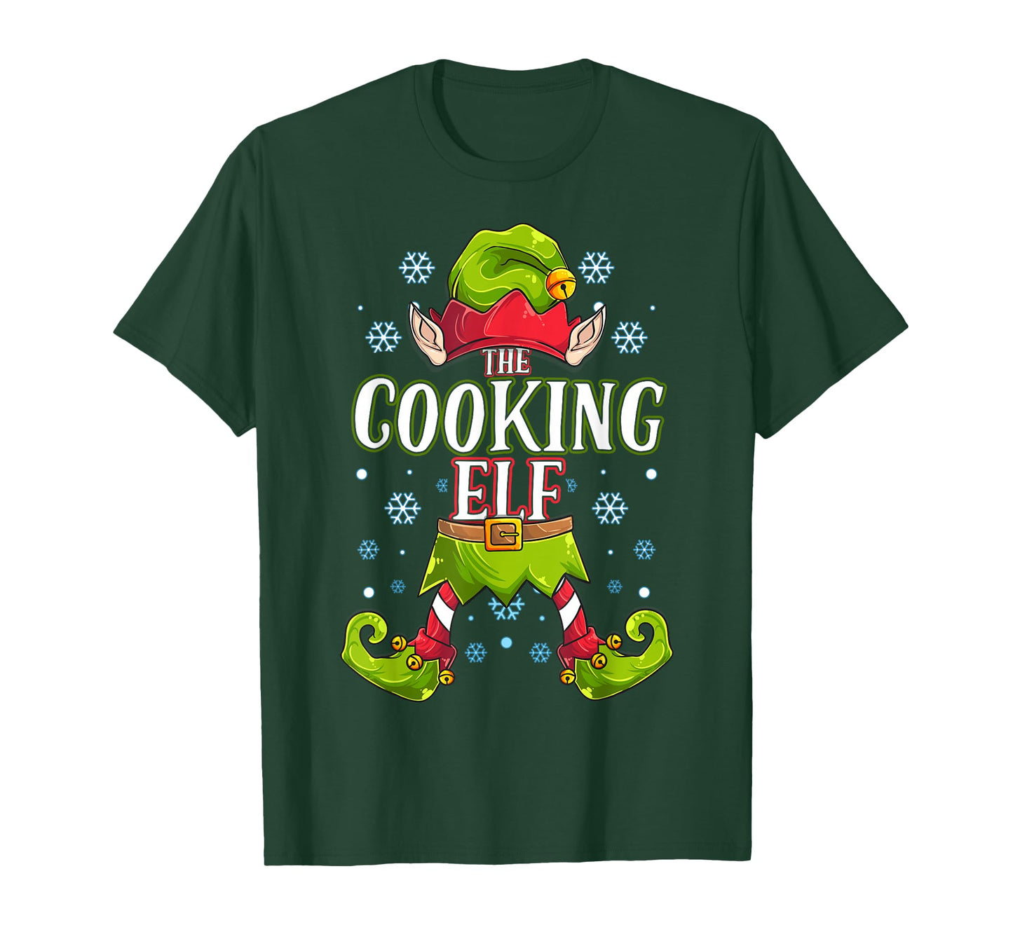 Cooking Elf Matching Family Group Christmas Party T-Shirt