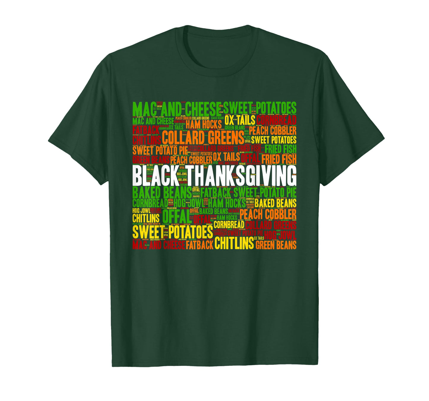African American Thanksgiving Tradition Foods T-Shirt