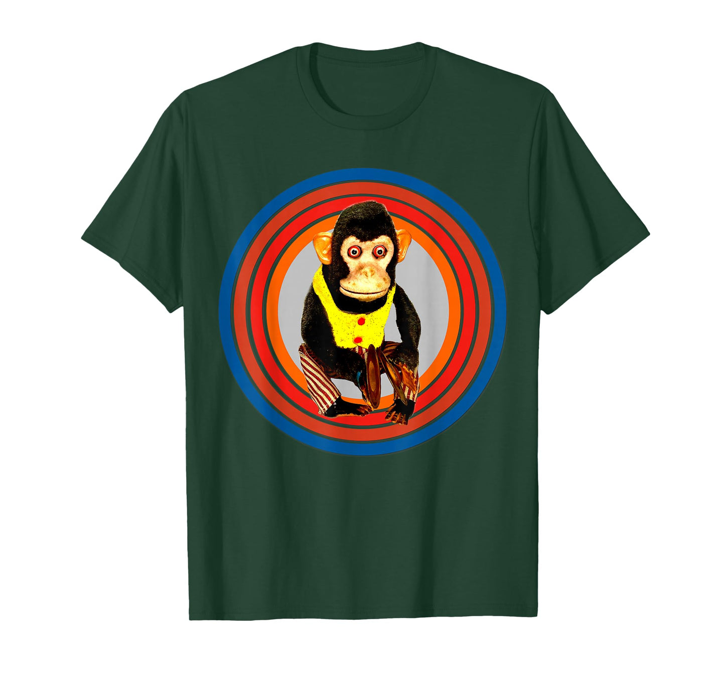 Cymbal Chimp Toy, Jolly Monkey With Cymbals Vintage Retro T-Shirt