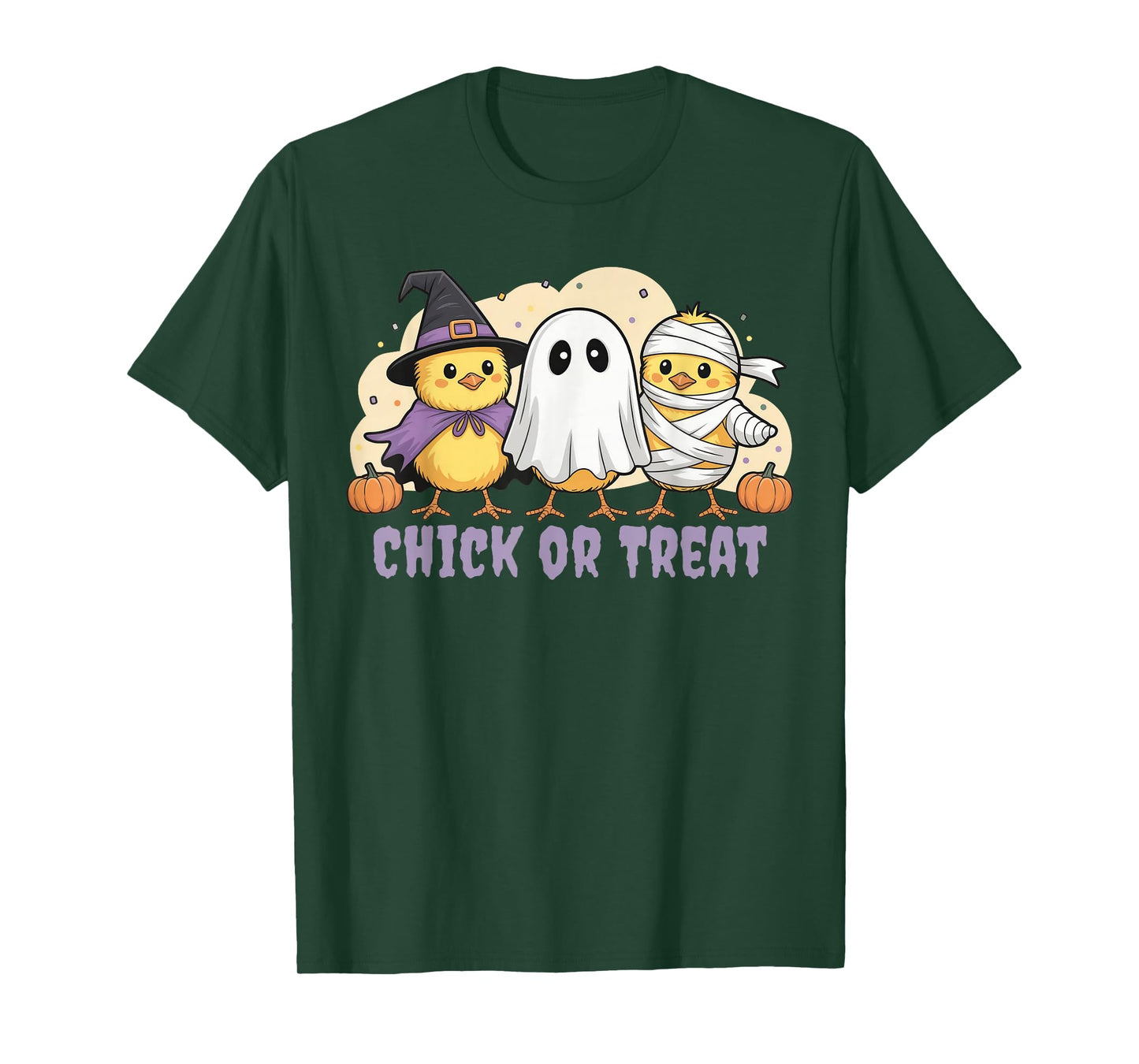 Chick Or Treat Chicken Witch Halloween Costume Men Women Kid T-Shirt