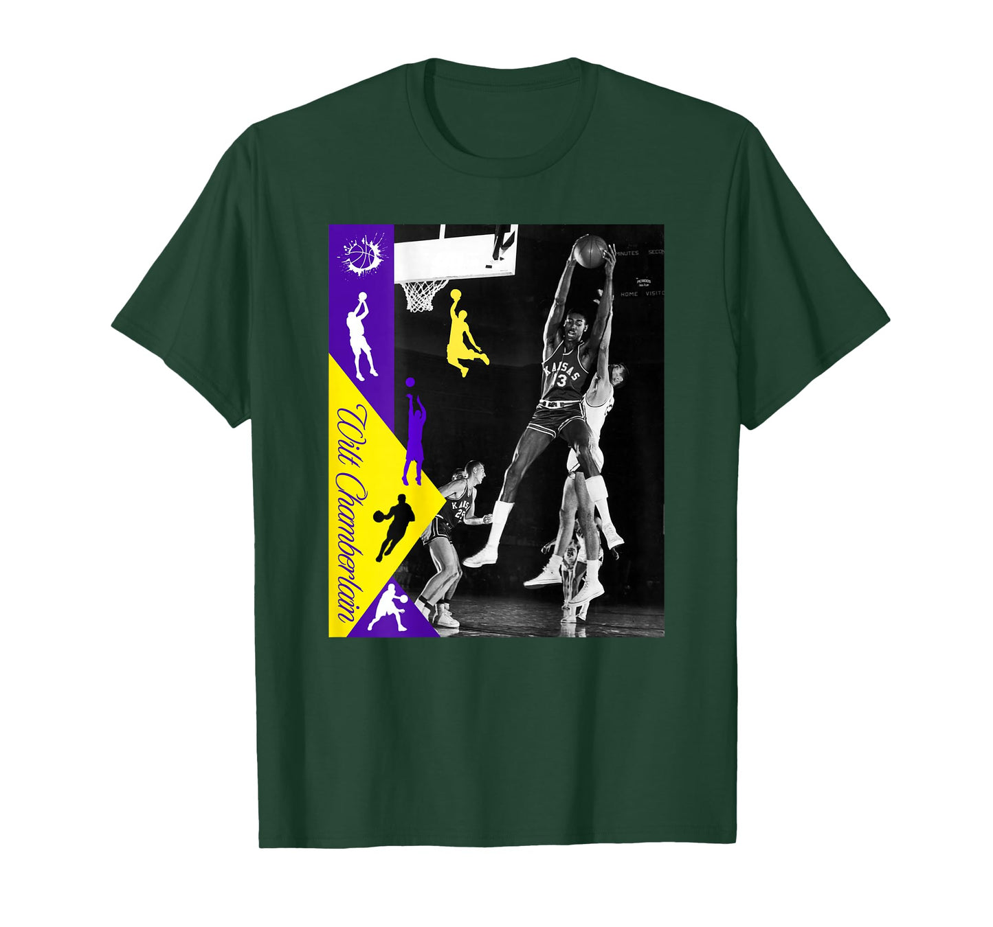 Wilt Chamberlain_NBA_002_Back Printed T-Shirt