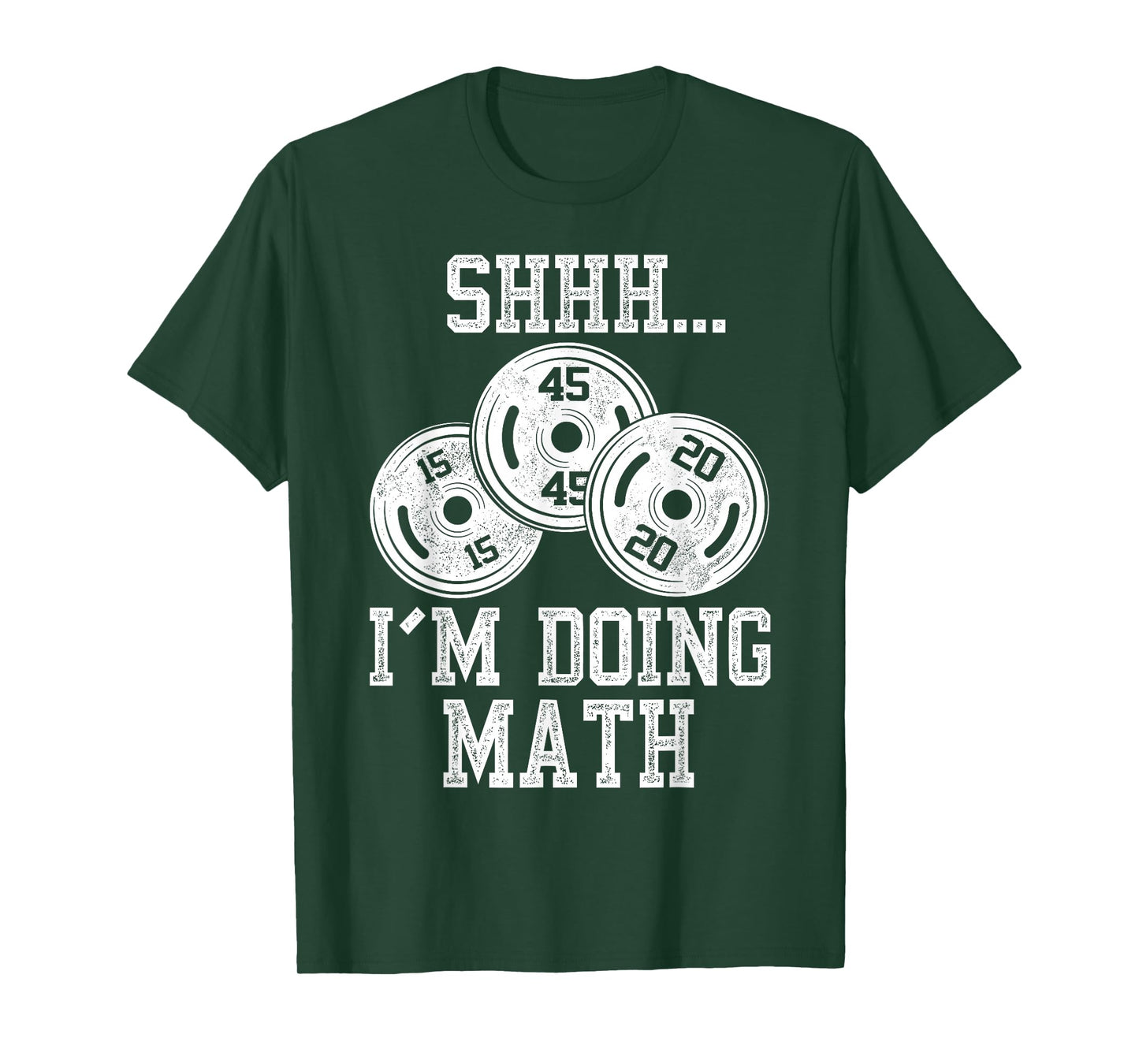 Shhh I’m Doing Math Funny Gym Fitness T-Shirt