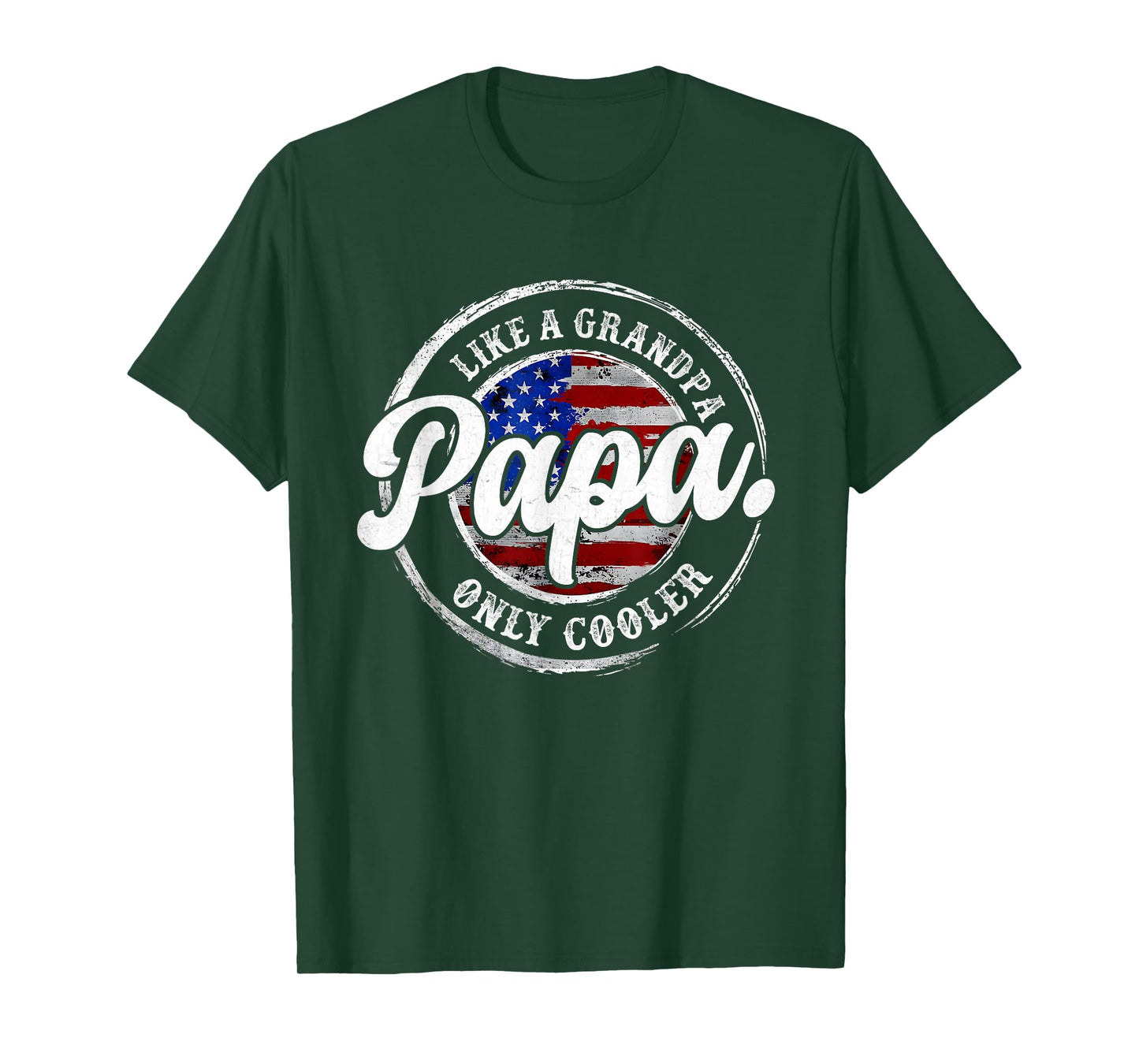Papa Like A Grandpa Only Cooler for Grandpa from Grandkids T-Shirt