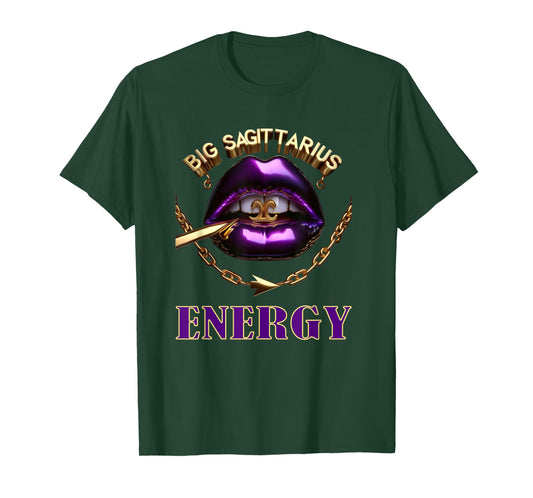 Big Sagittarius Energy Astrology Zodiac Queens T-Shirt