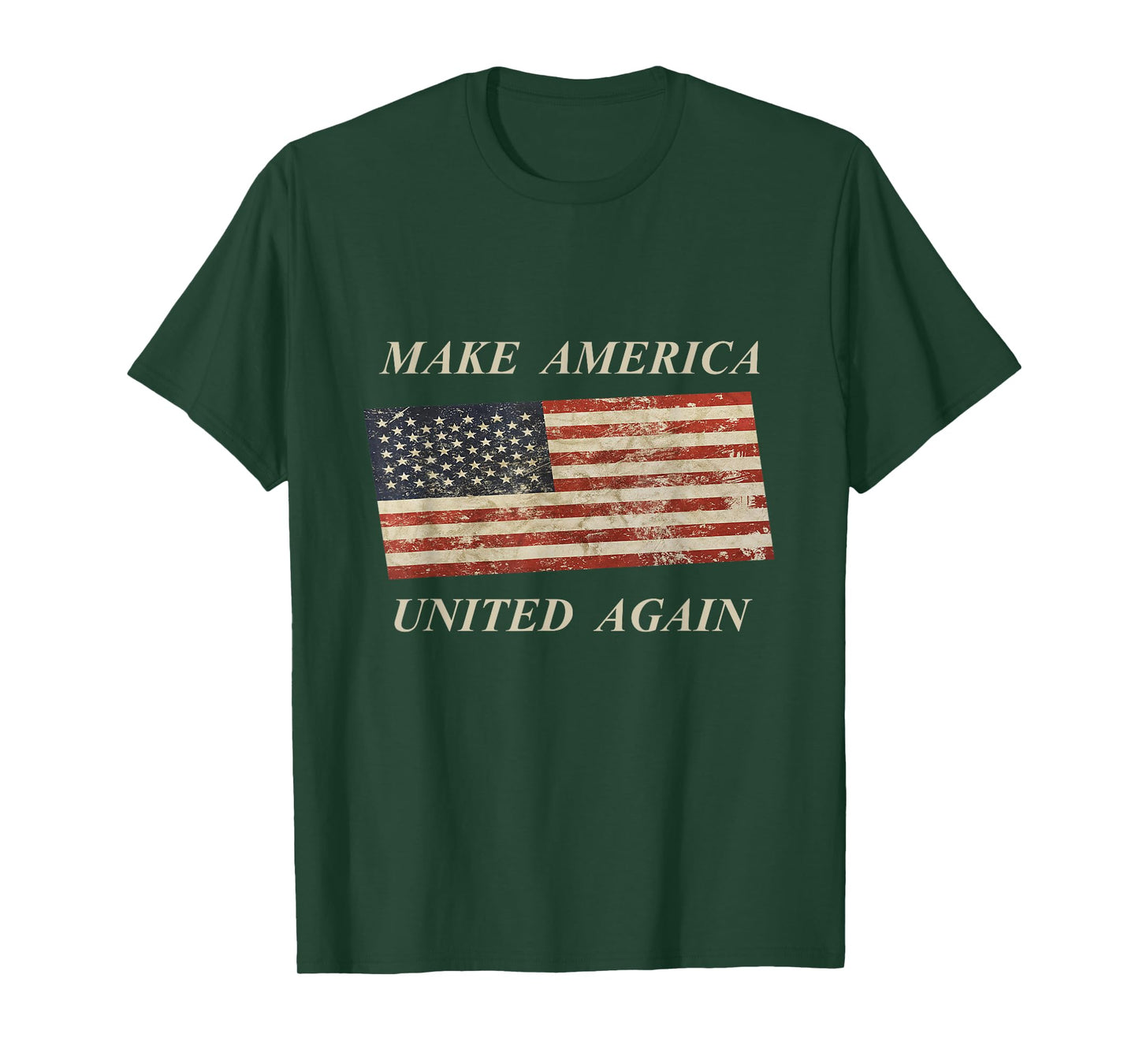 Make America United Again patriotic USA flag T-Shirt for Women Kids Men