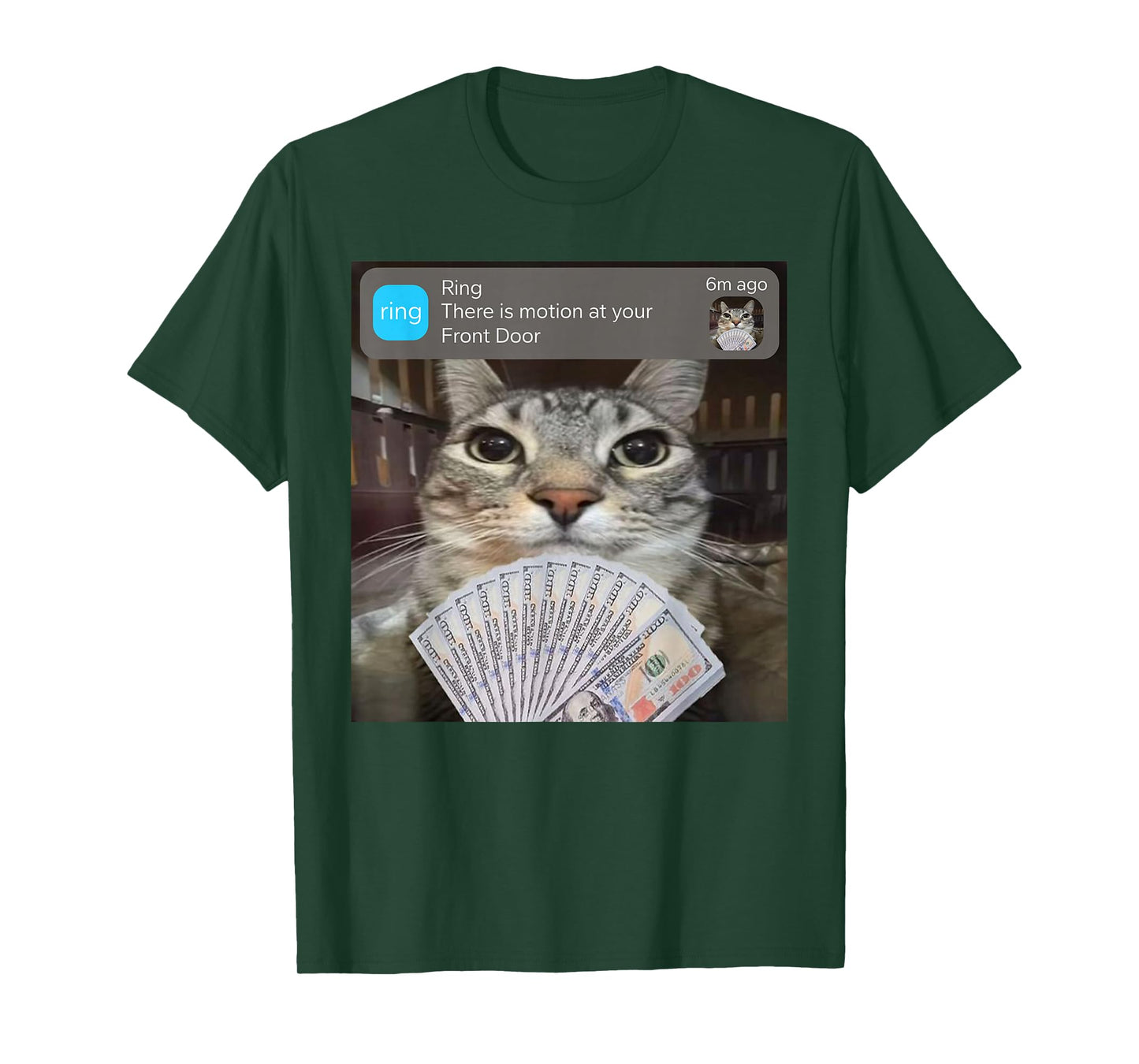 Ring There is Motion at Your Front Door Funny Meme Cute T-Shirt