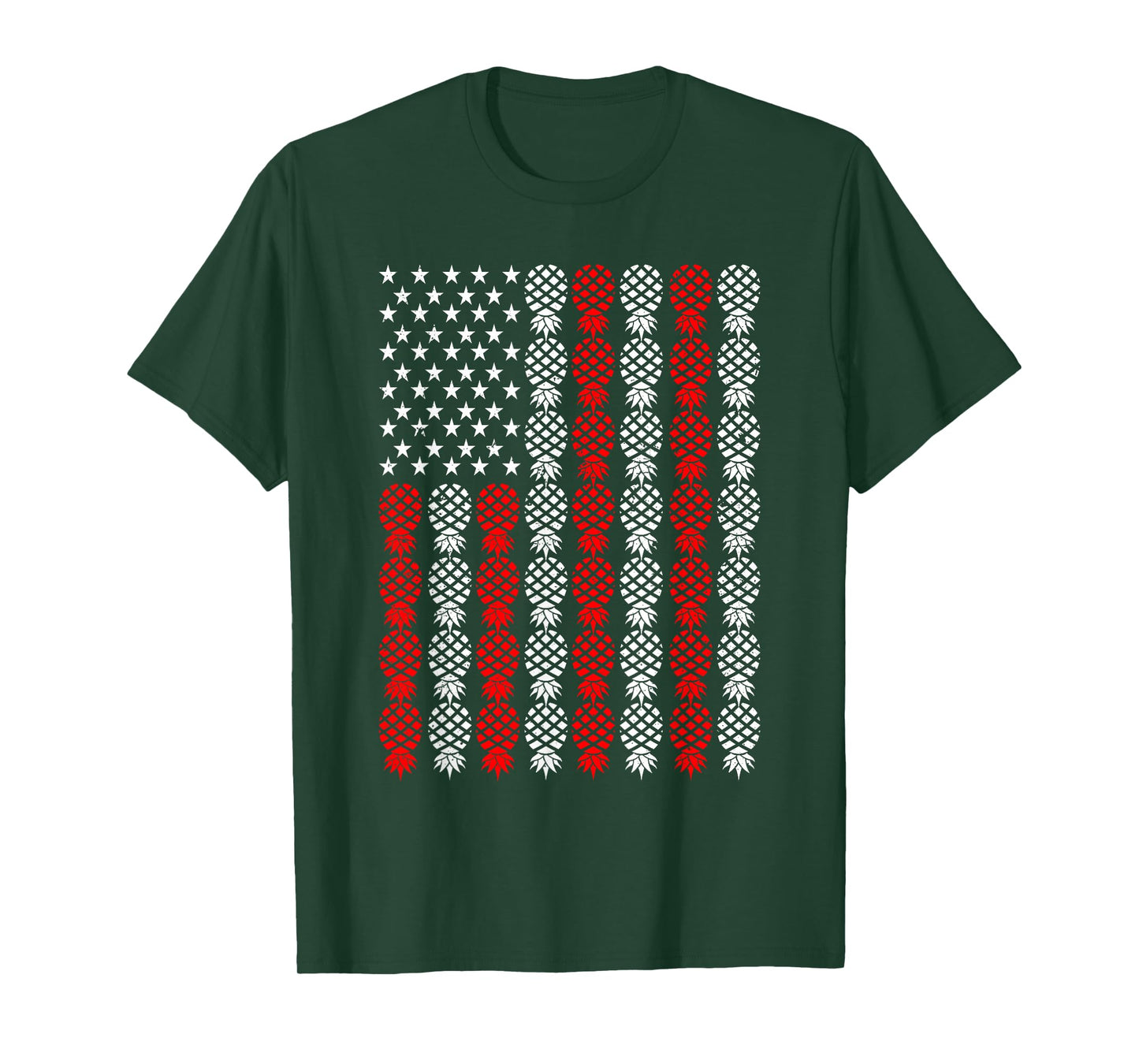 Upside Down Pineapple US Flag Swinger USA Patriotic T-Shirt
