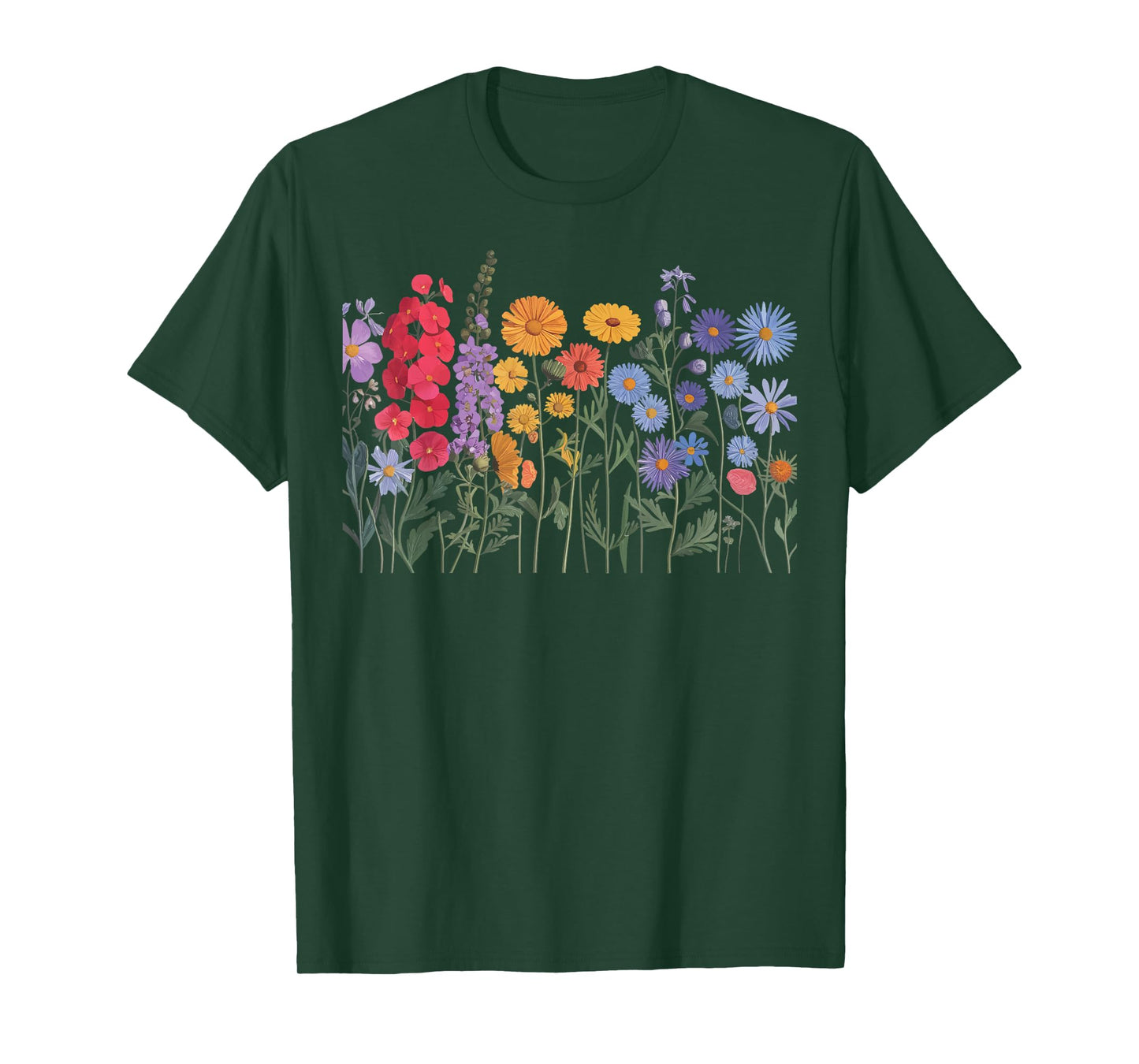 Wildflowers Floral Colorful Flowers T-Shirt