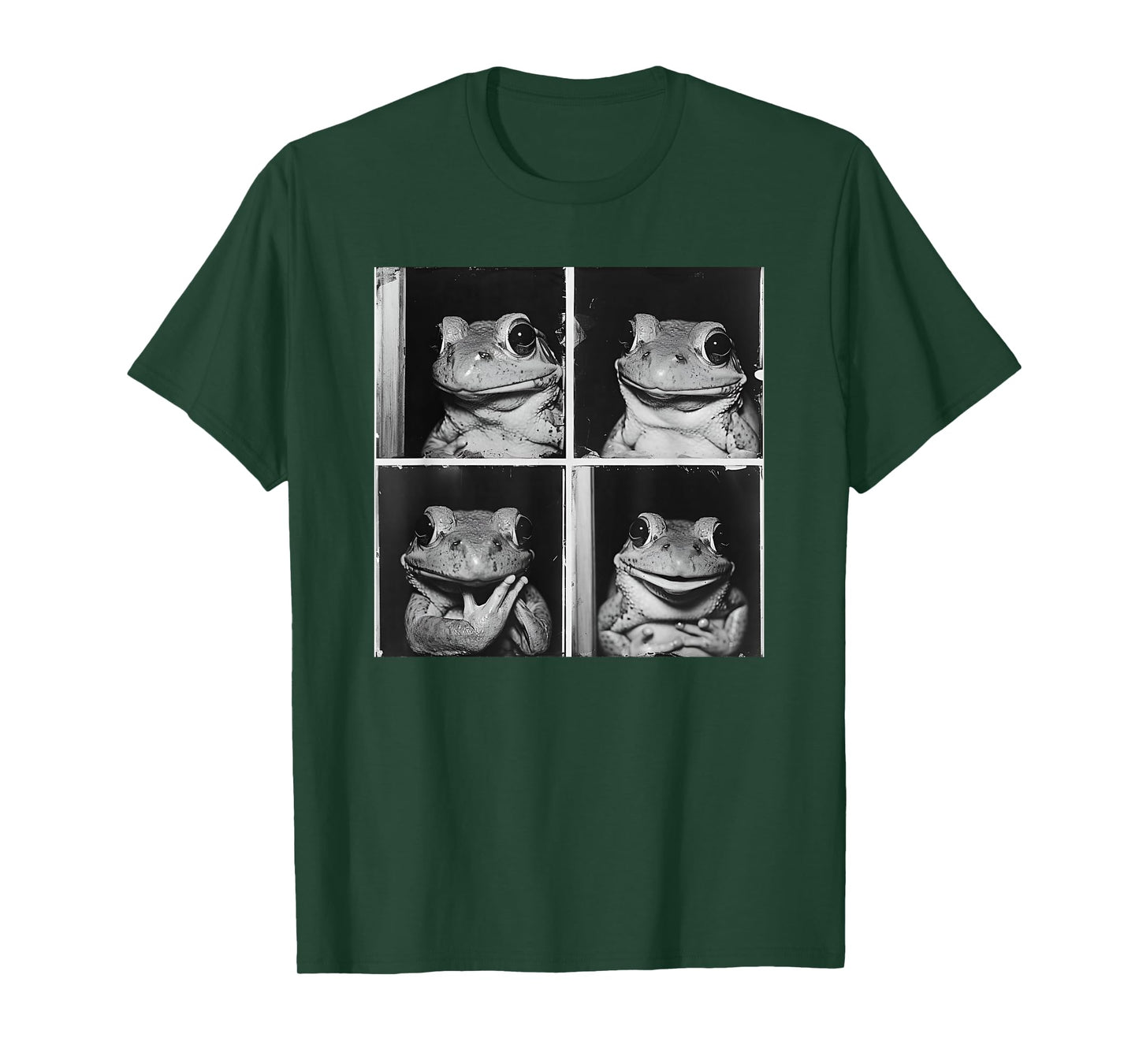 Posing Frog Model Photo Quirky Toad Love Frogs Funny Animal T-Shirt