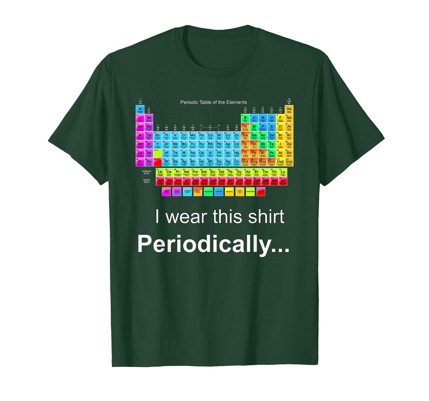 Wear This Periodically Periodic Table of Elements T-Shirt Small