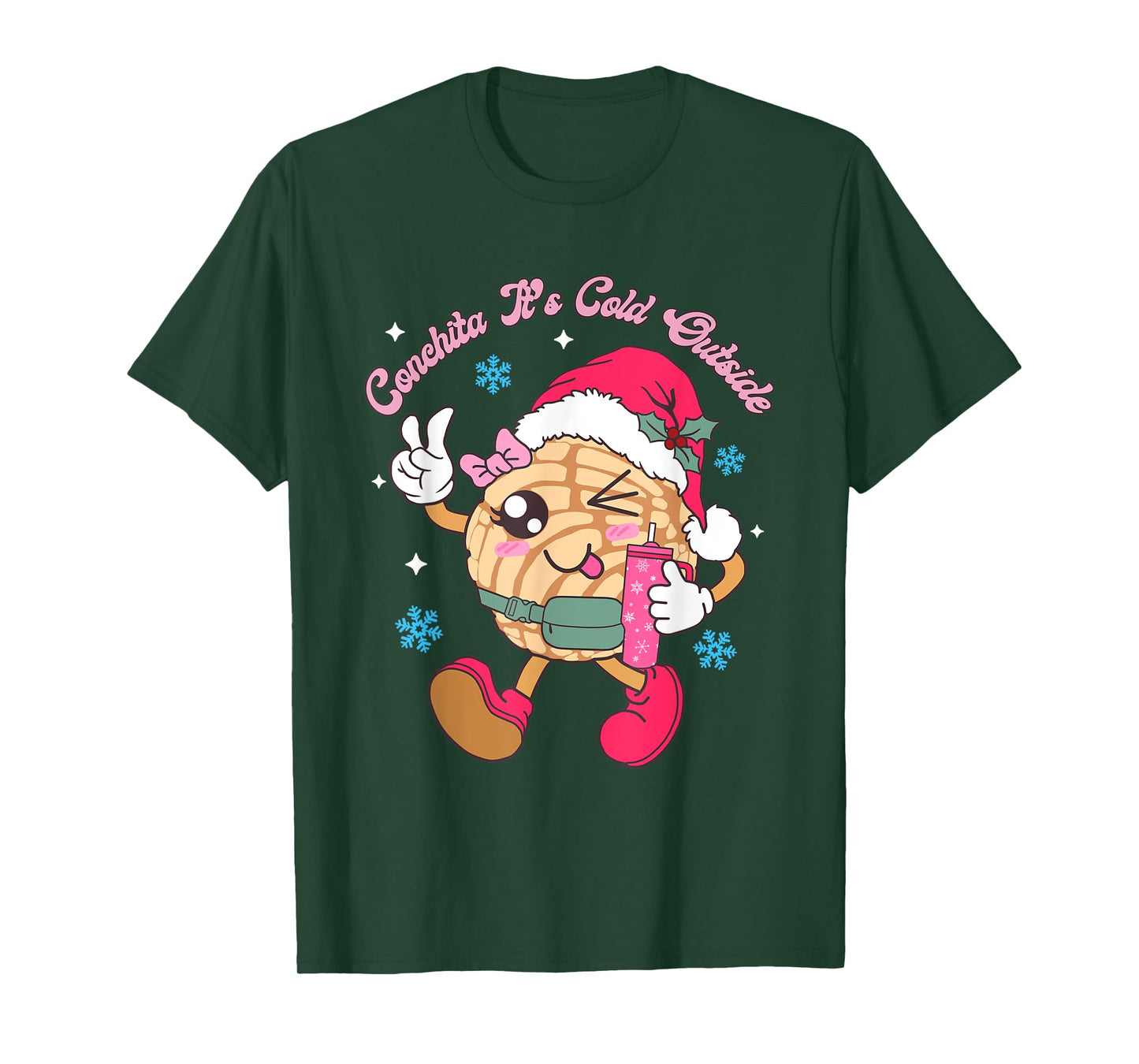 Conchita It's Cold Outside Concha Pan Dulce Mexican Xmas T-Shirt