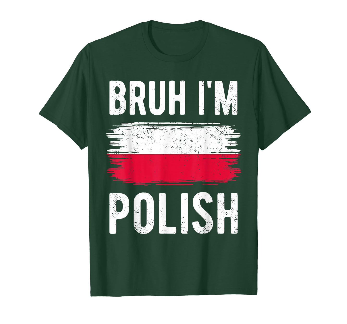 Bruh I'm Polish Funny Polska Polish Flag Polish Boys Kids T-Shirt
