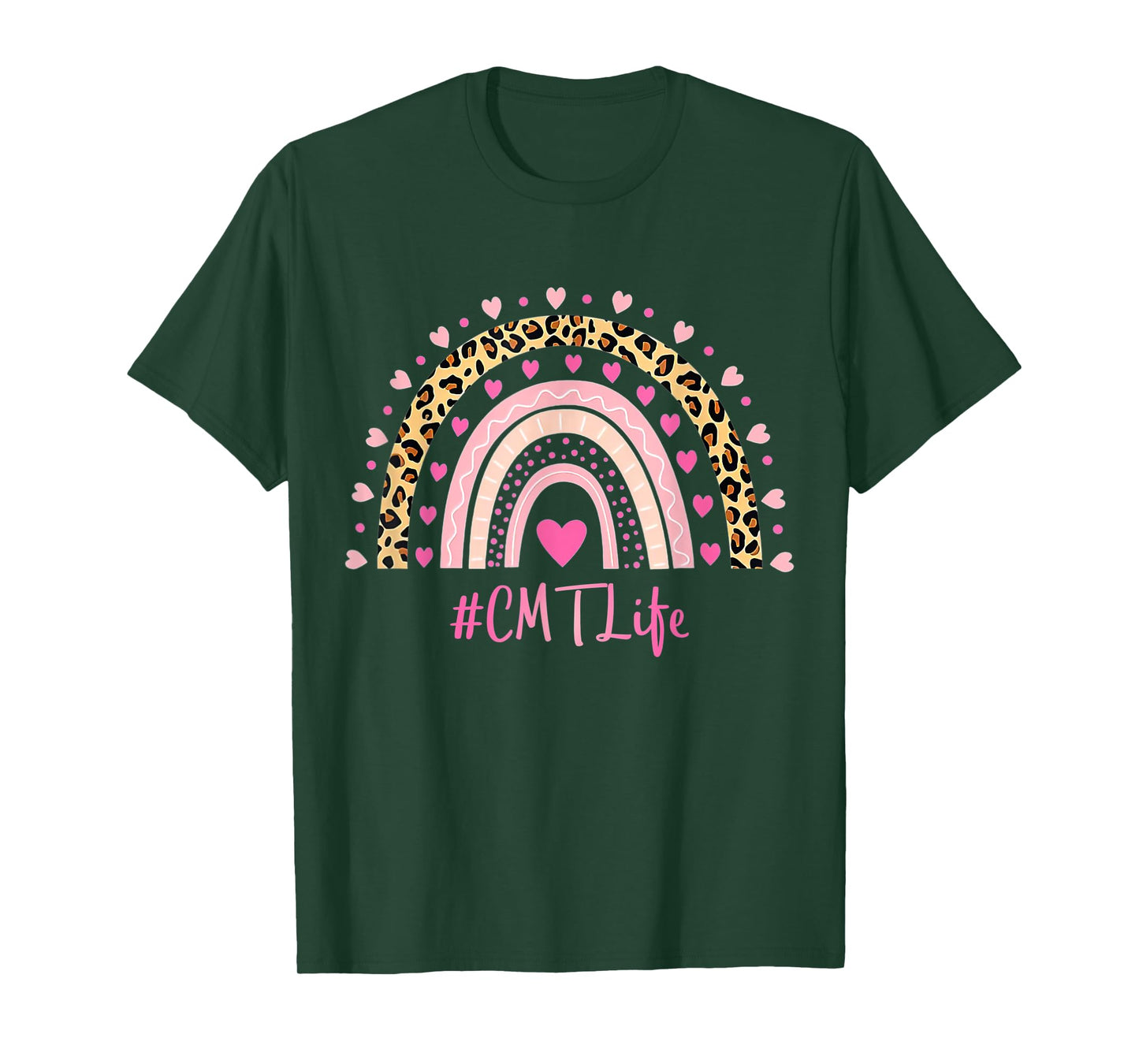 CMT Nurse Leopard Print Boho Rainbow NURSE'S WEEK T-Shirt