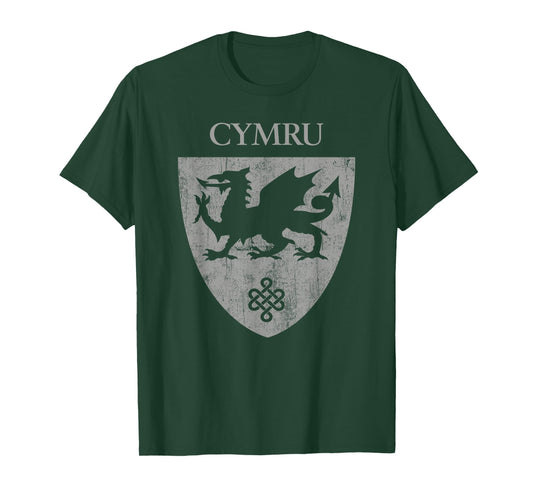 Cymru Welsh Flag Heraldry Dragon Wales pride St David's day T-Shirt