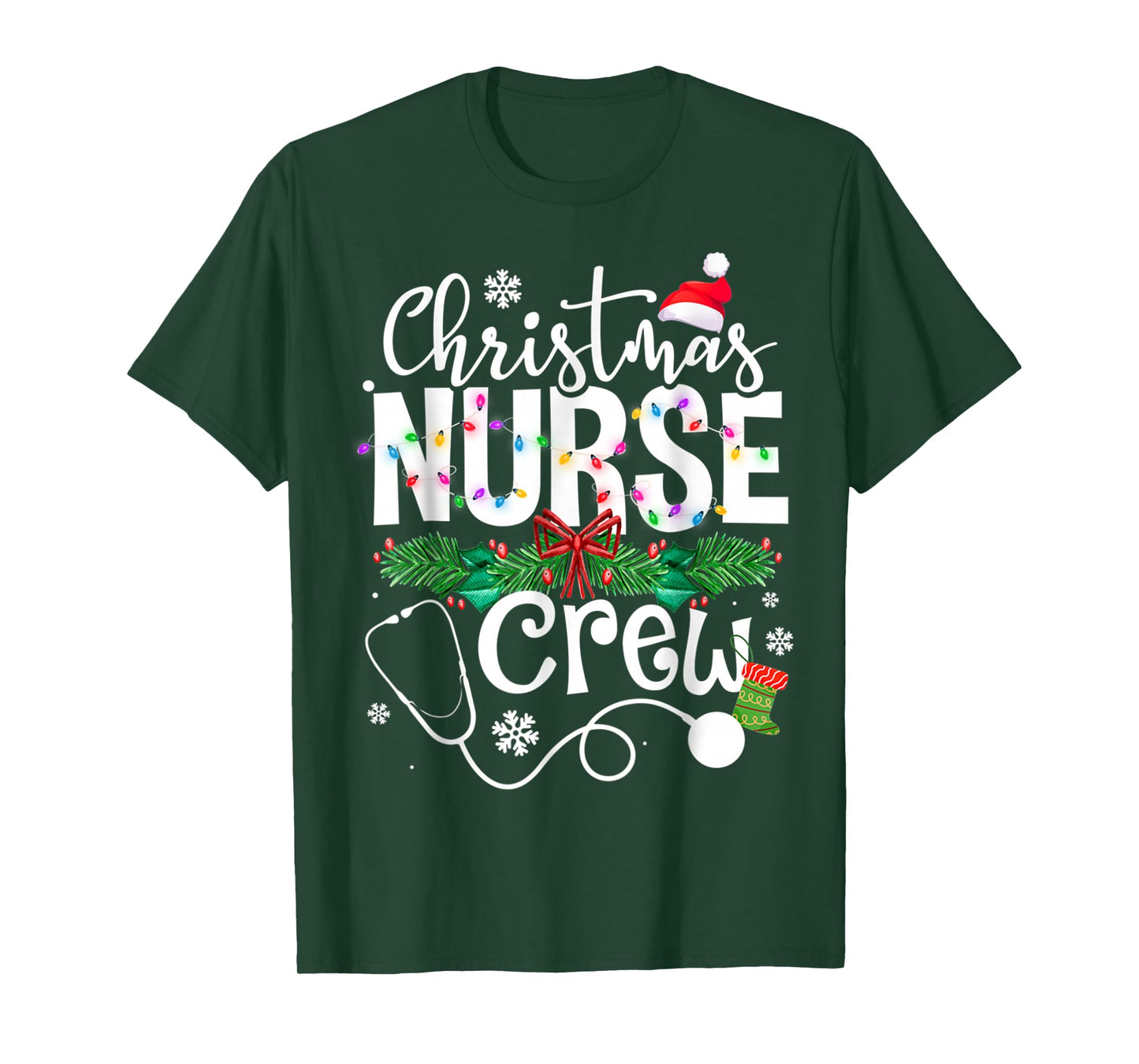 Christmas Nurse Crews Xmas Nursing Matching Holiday T-Shirt
