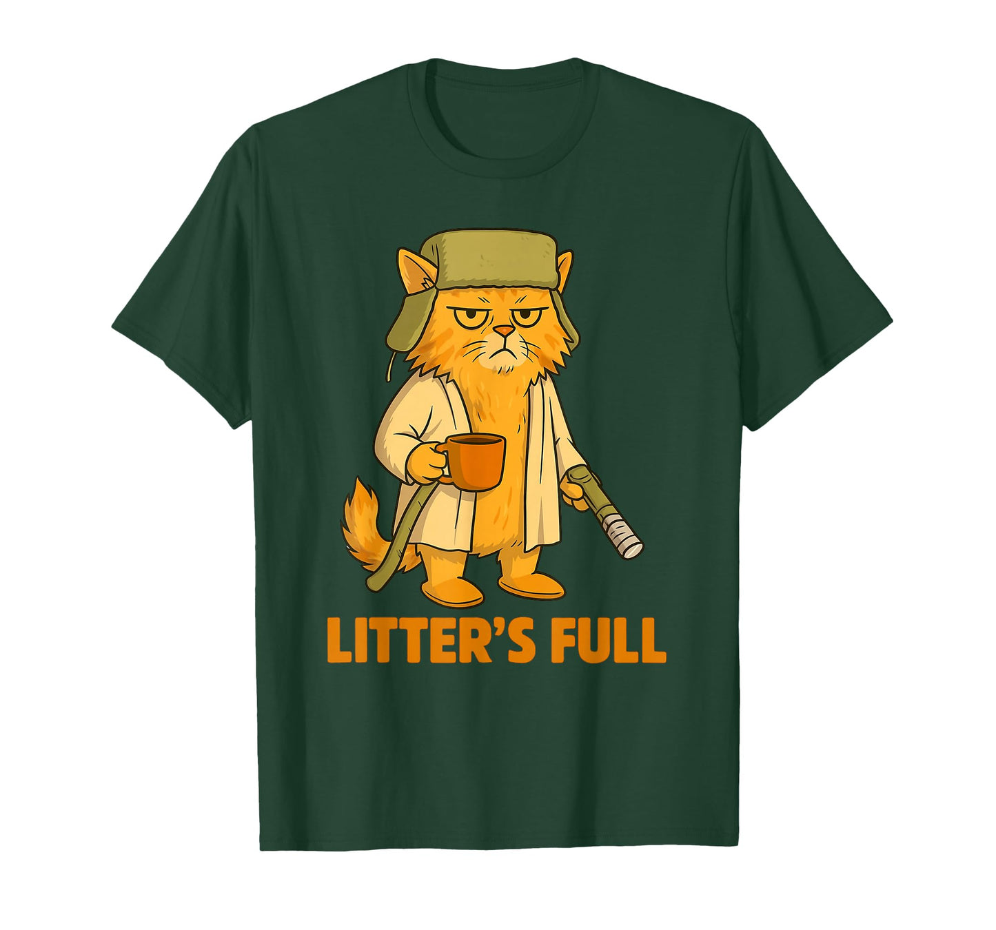 Litter's Full Christmas Cat, Funny Christmas Kitty Vacation T-Shirt