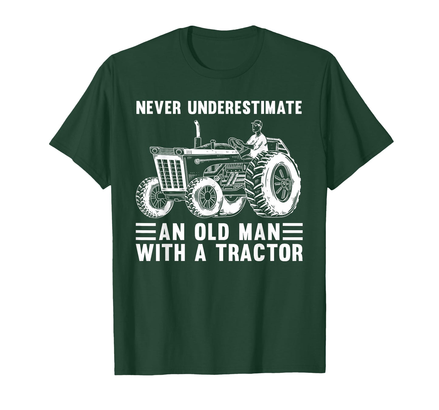 Cool Tractor Design For Grandpa Men Tractor Driver Farming T-Shirt