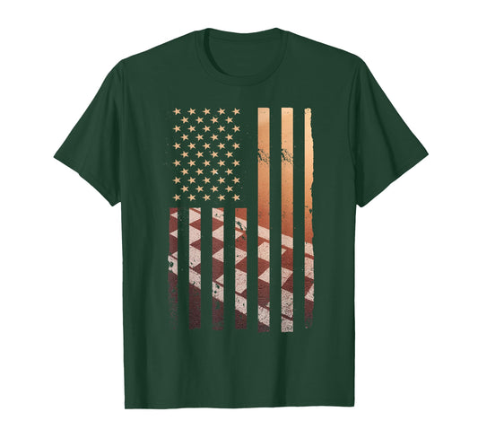 American Flag Racing Race Car USA Family Matching Pit Crew T-Shirt