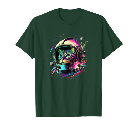 Astronaut Cat Space Cat Galaxy Kitten T-Shirt