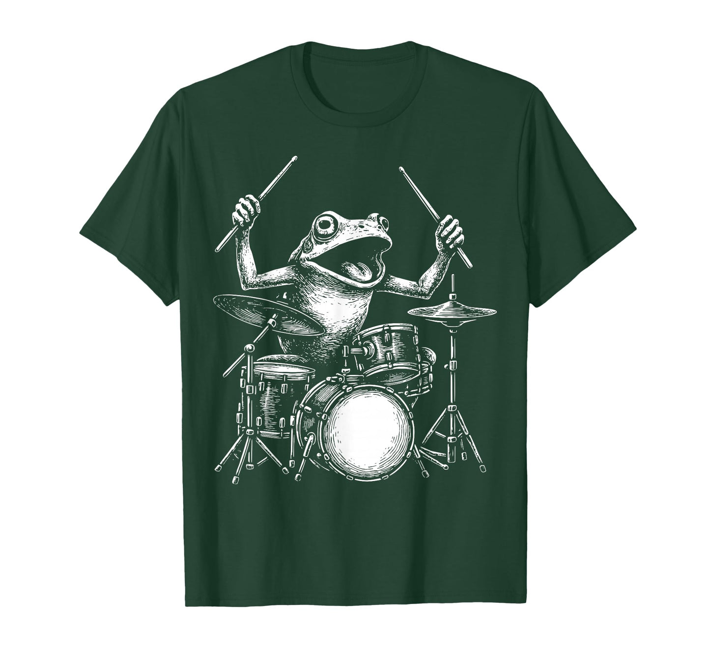 Frog Drummer Toad Drums T-Shirt