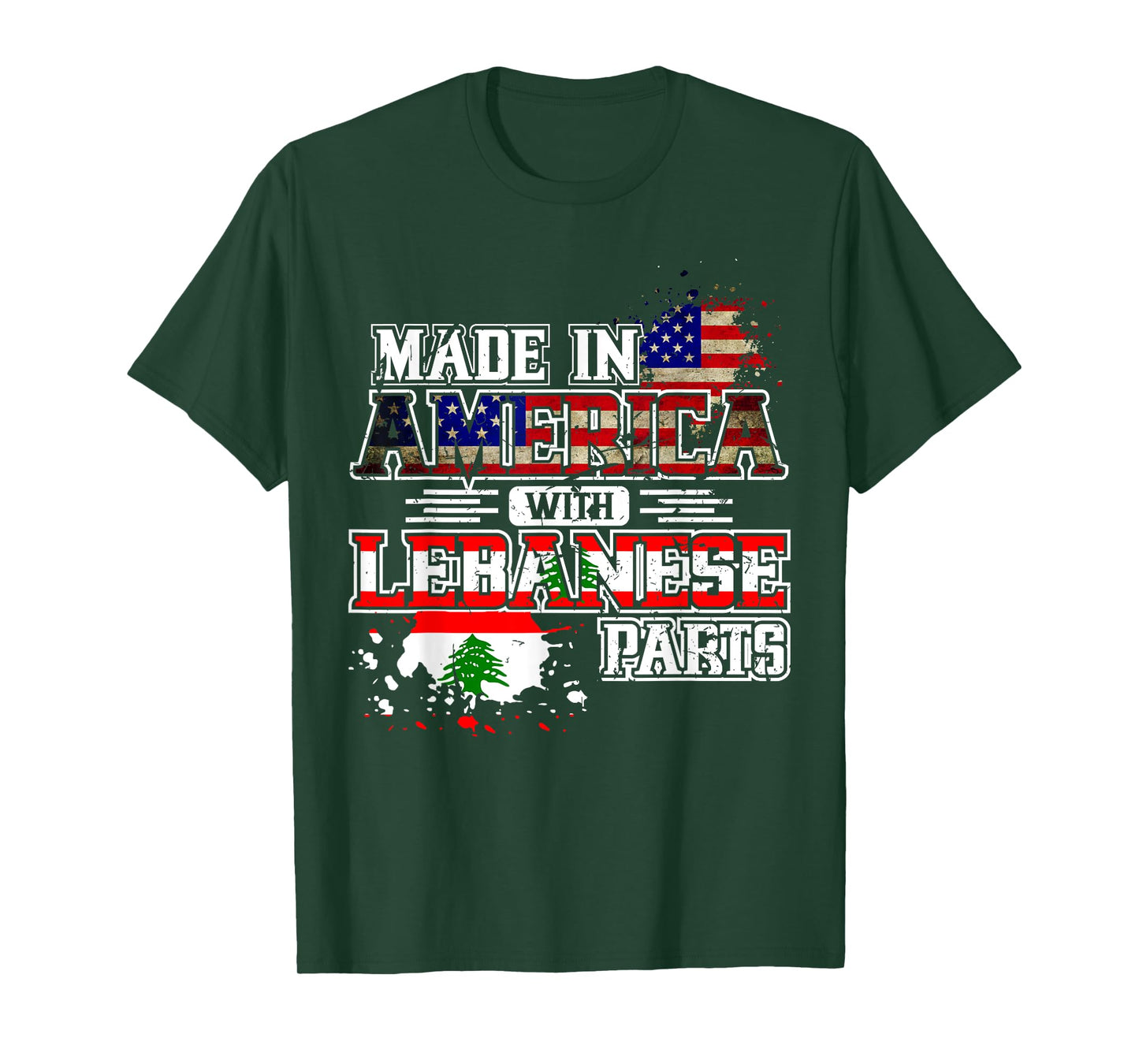 Made in America with Lebanese Parts T-Shirt T-Shirt