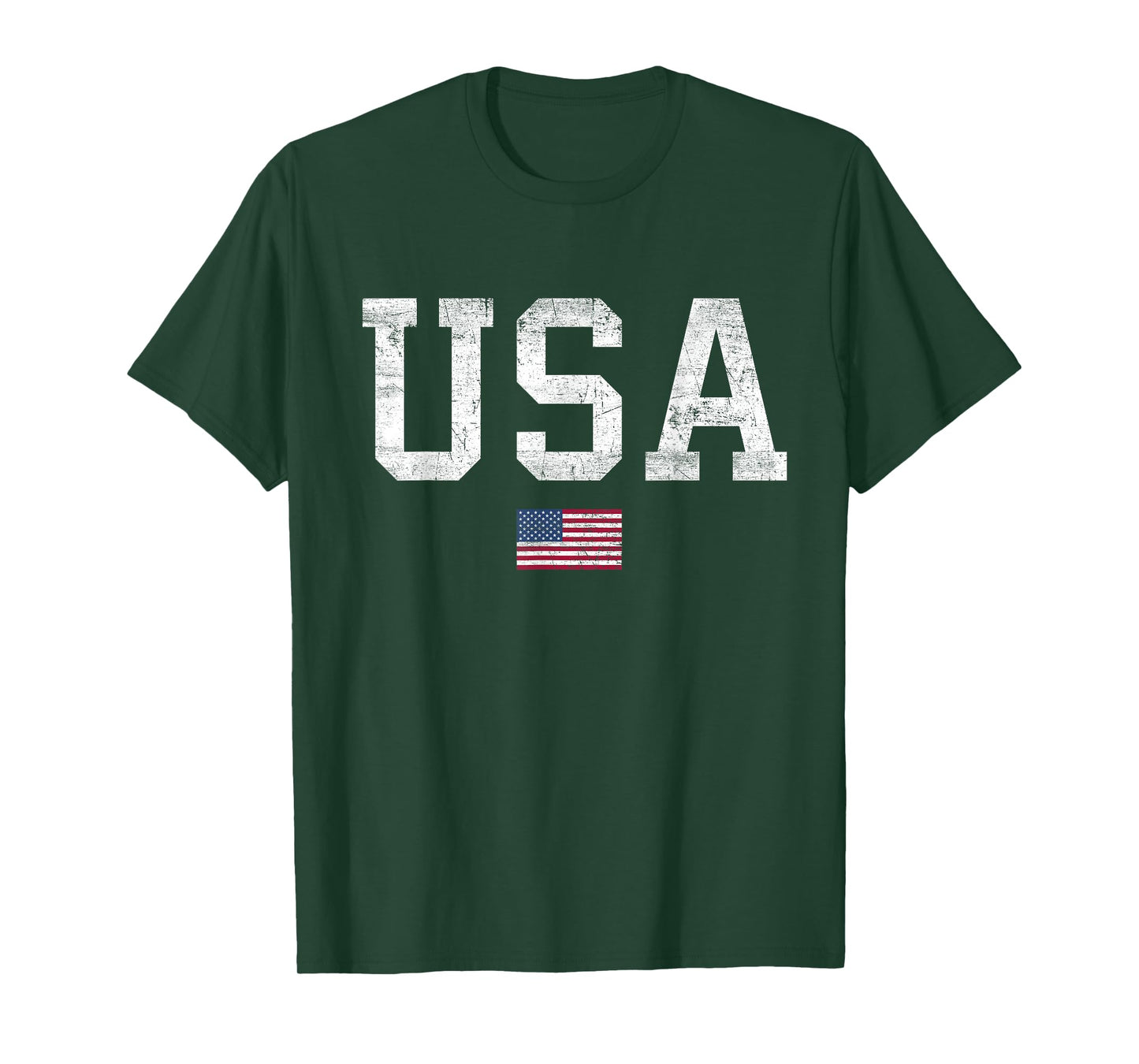 USA T Shirt Women Men Kids Patriotic American Flag July 4th T-Shirt
