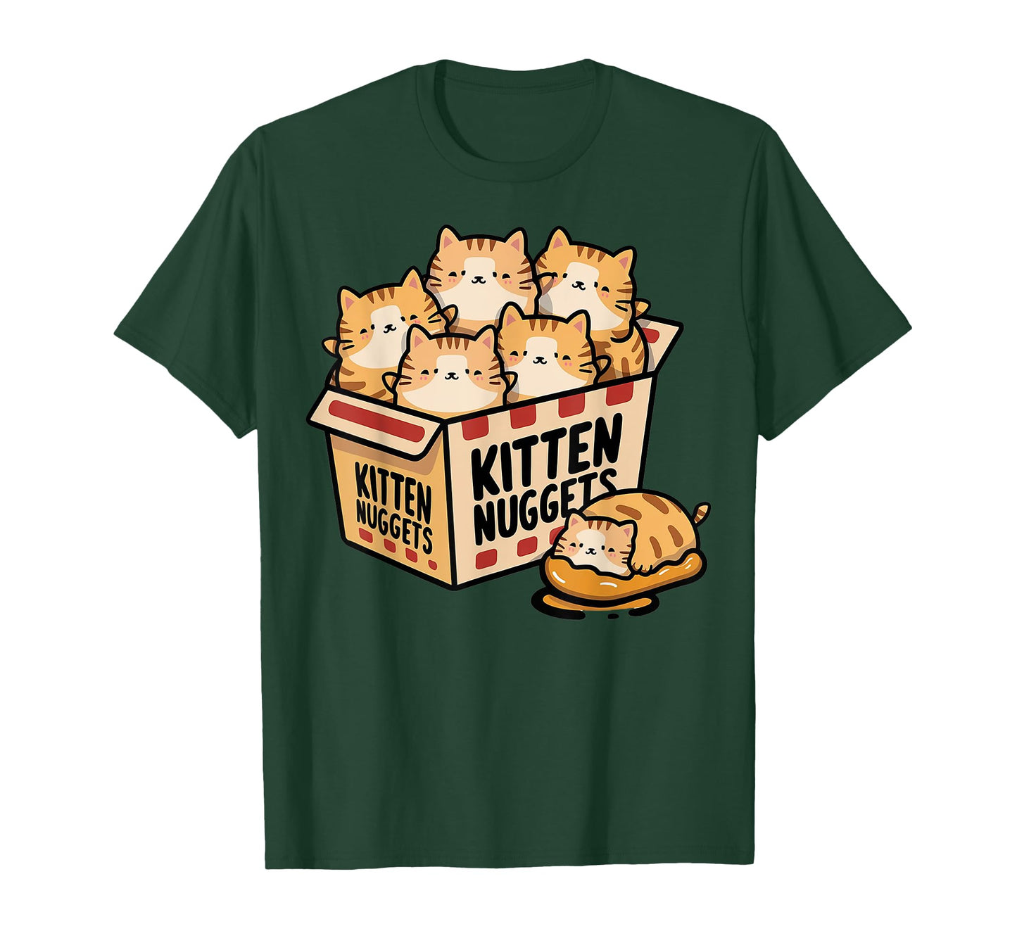 Kitten Chicken Nuggets Gifts For Cat Mom Cat Dad Cat Lover T-Shirt