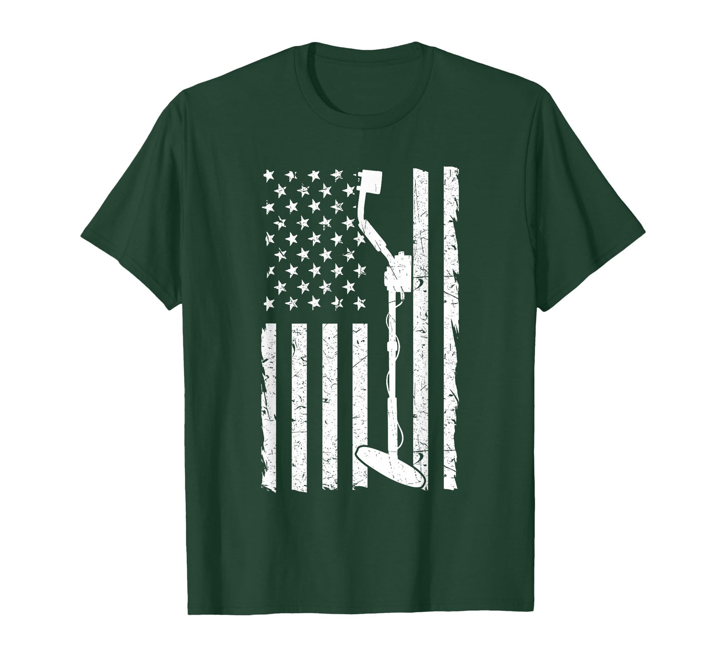 American Flag Metal Detector T-Shirt