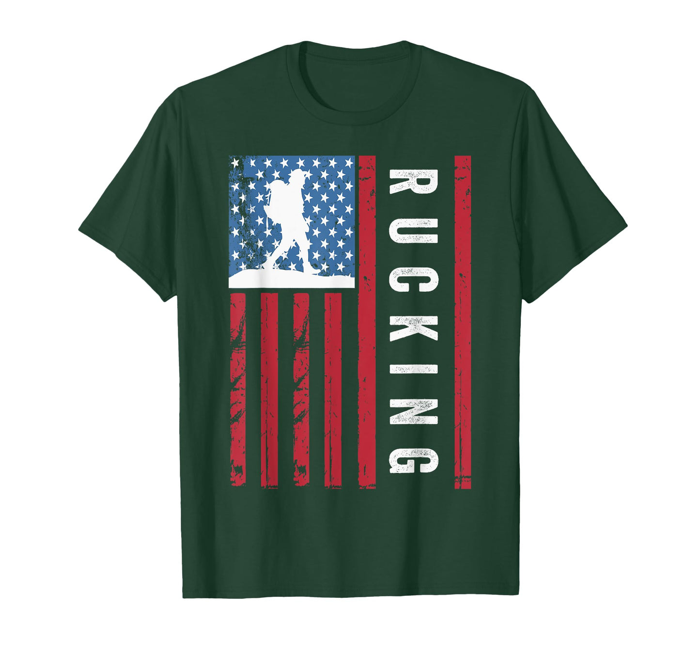 Rucking American Flag, Tactical Fitness, Vintage Rucking T-Shirt for Women Kids Men