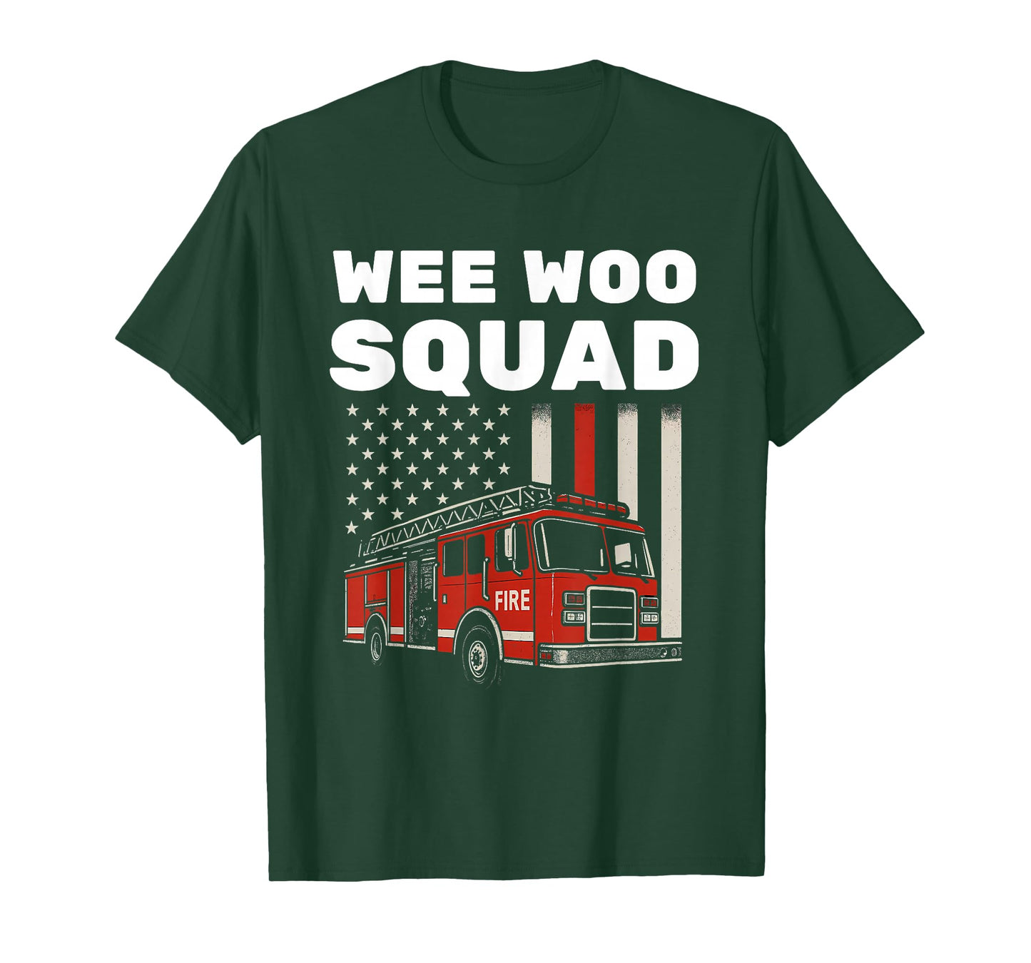 Funny Firefighter Art for Men Women Kids Fire Truck Fireman T-Shirt