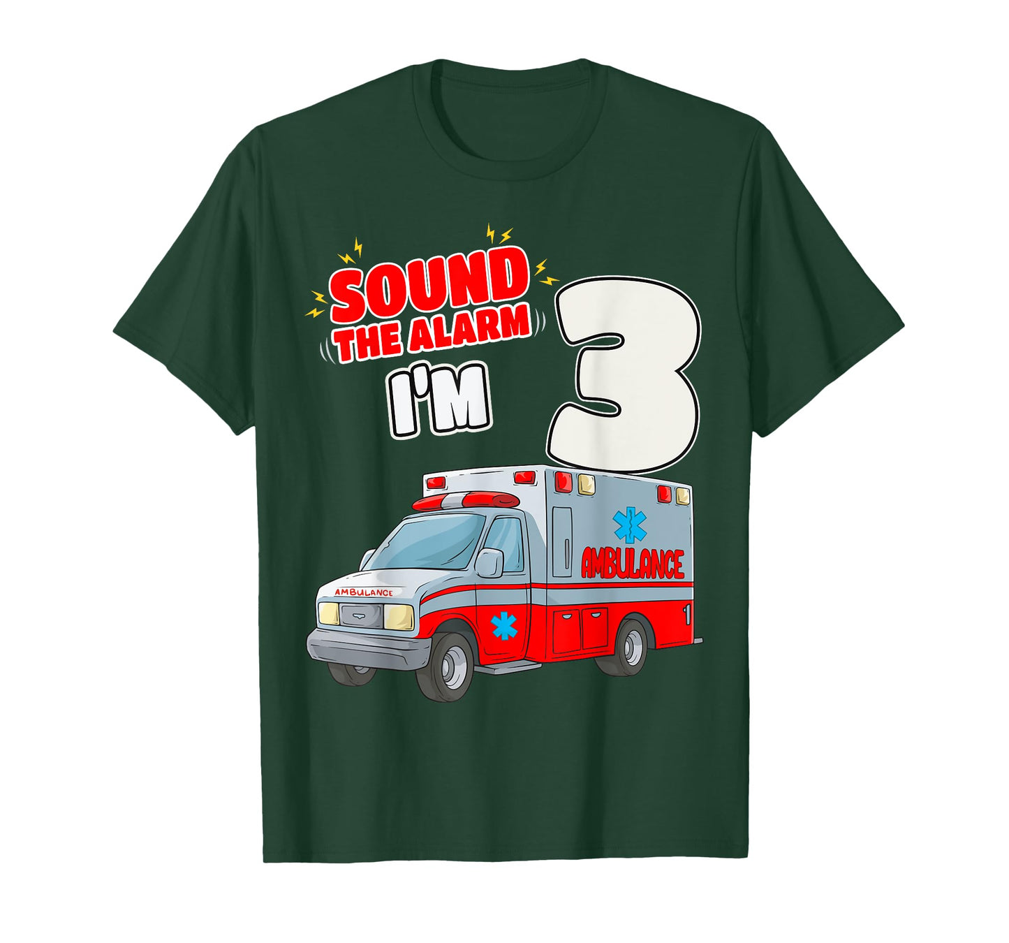 3rd Birthday Medical Ambulance EMT 3 Years Old EMS Paramedic T-Shirt