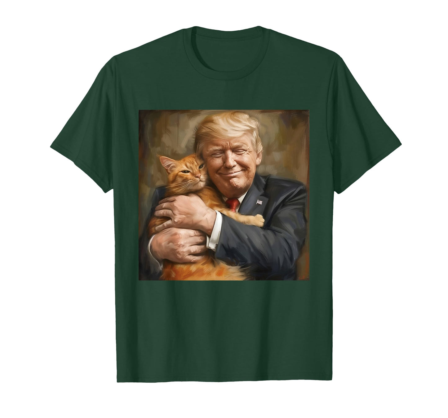 Trump Hugging an Orange Cat 2024 T-Shirt